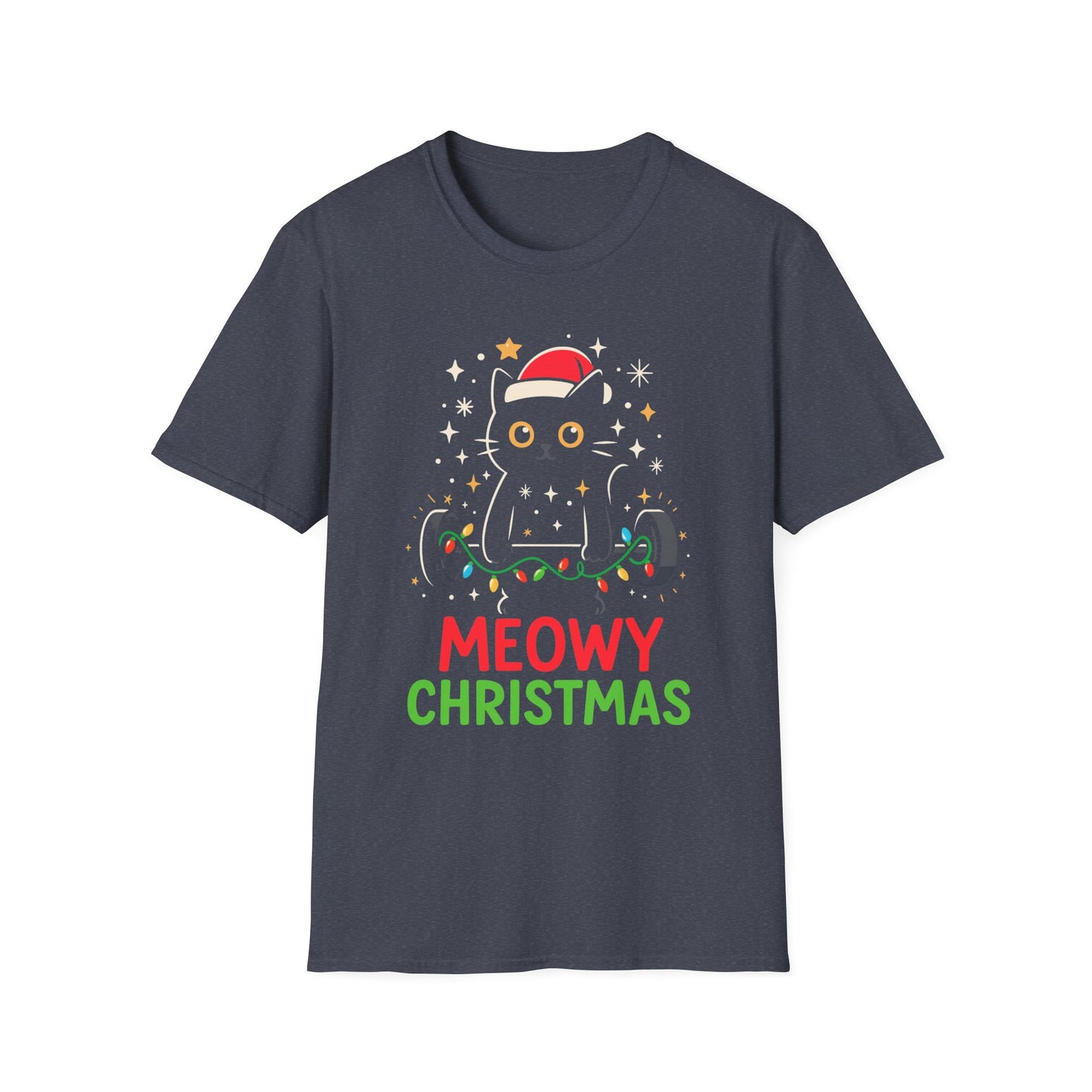 Christmas Cat Fitness T-shirt