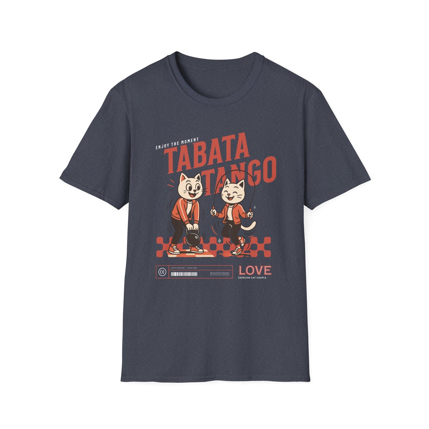 HIIT Tabata Tango Couples Fitness T-Shirt