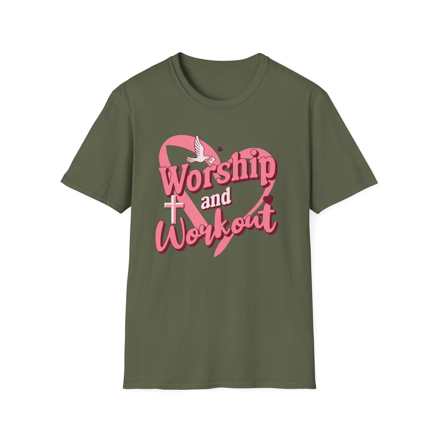 Workout & Worship - Faith-Based Fitness T-Shirt 2