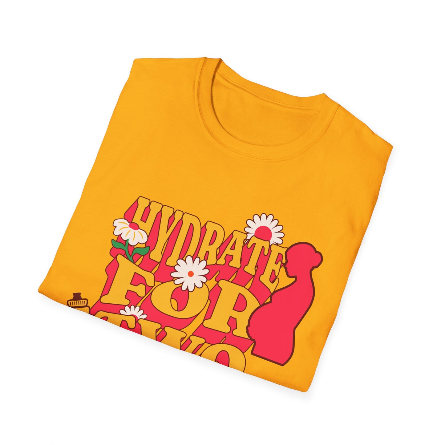Maternity Fitness T-Shirt | Hydrate for Two Pre/Postnatal