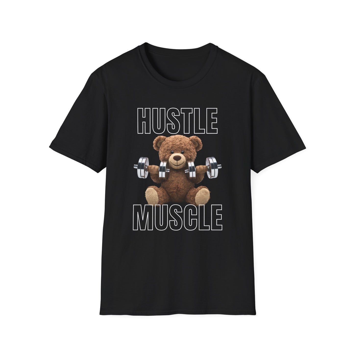 Hustle Muscle Bear Gym T-shirt