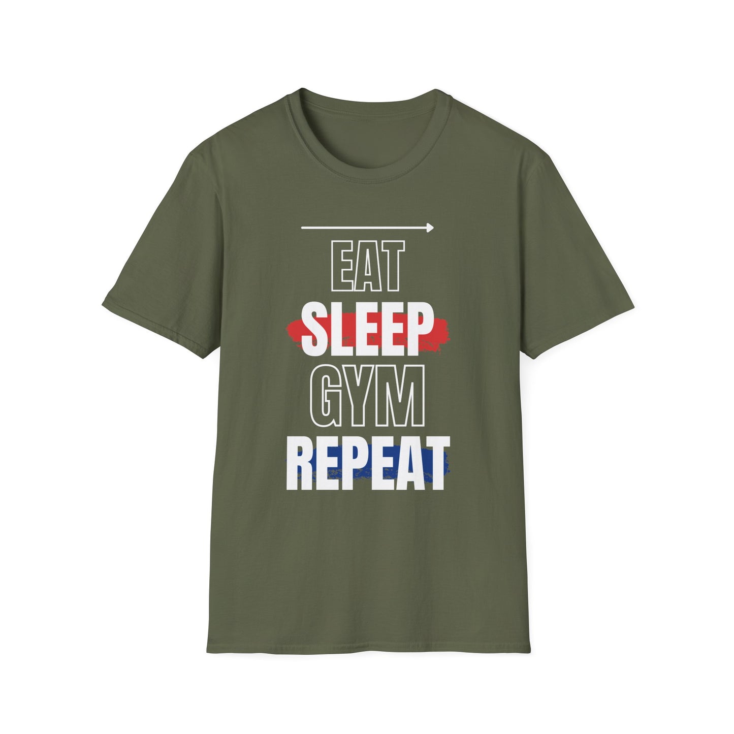 Eat Sleep Gym Repeat Gym T-shirt