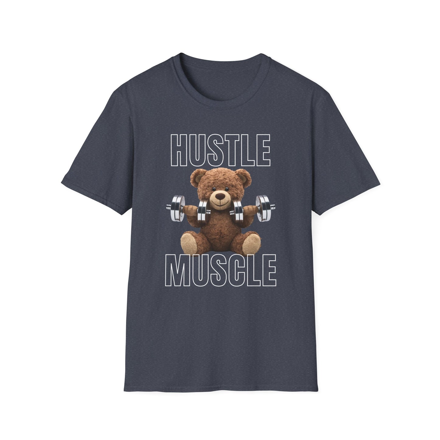 Hustle Muscle Bear Gym T-shirt