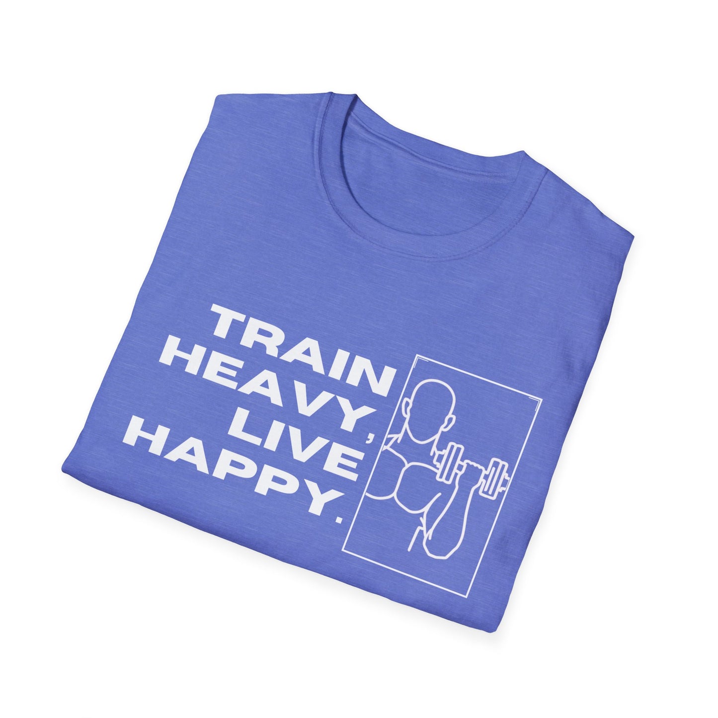 Train Heavy Live Happy Gym T-shirt