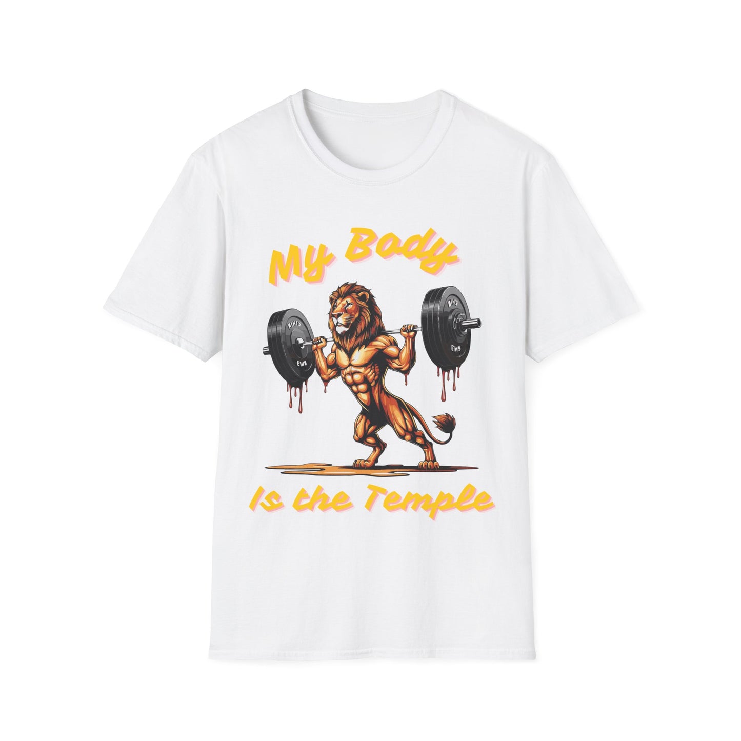 Lion My Body is the Temple Gym T-shirt