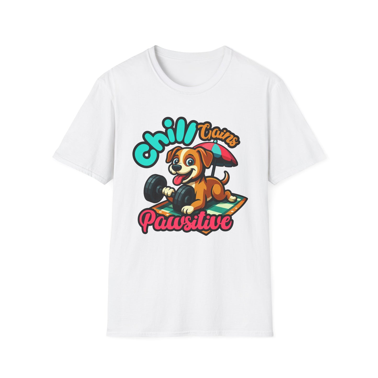 Chill Gains of Workout & Worship - Faith-Based Fitness T-Shirt 2