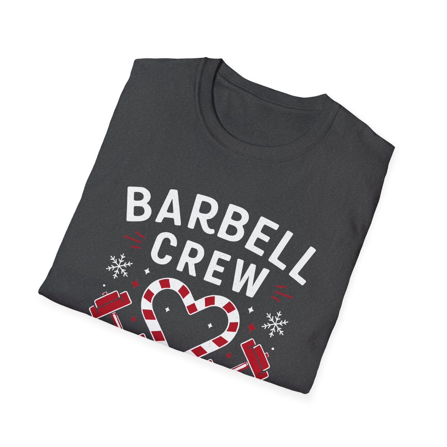 Christmas Barbell Crew Fitness T-shirt
