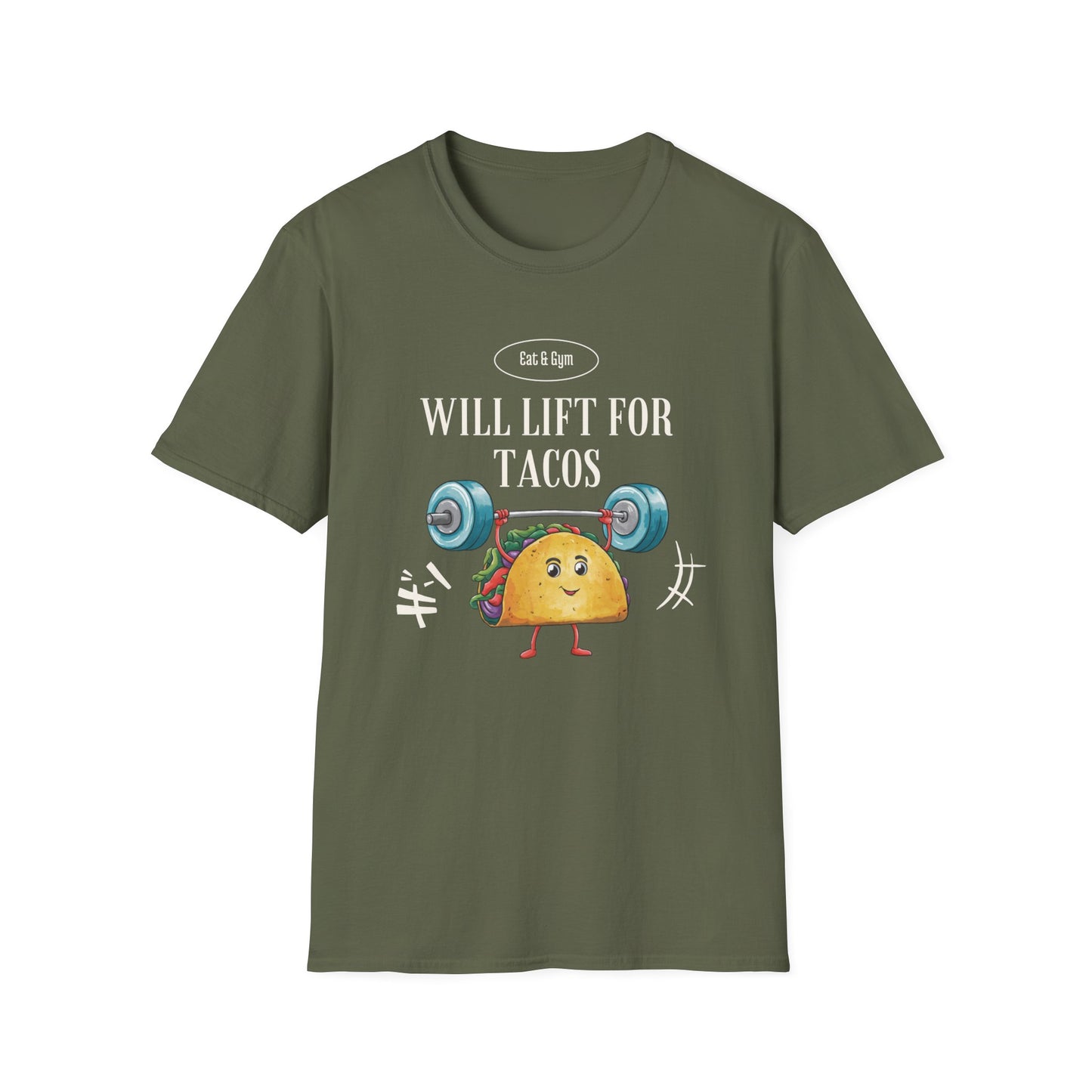 Will Lift for Tacos Gym T-shirt