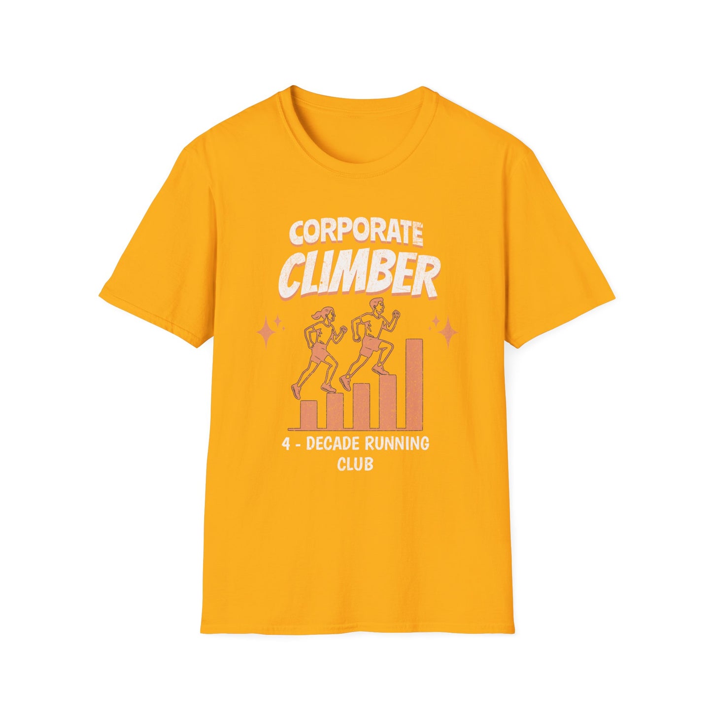 Fit-over 40 Corporate Climber Running Club T-Shirt Design