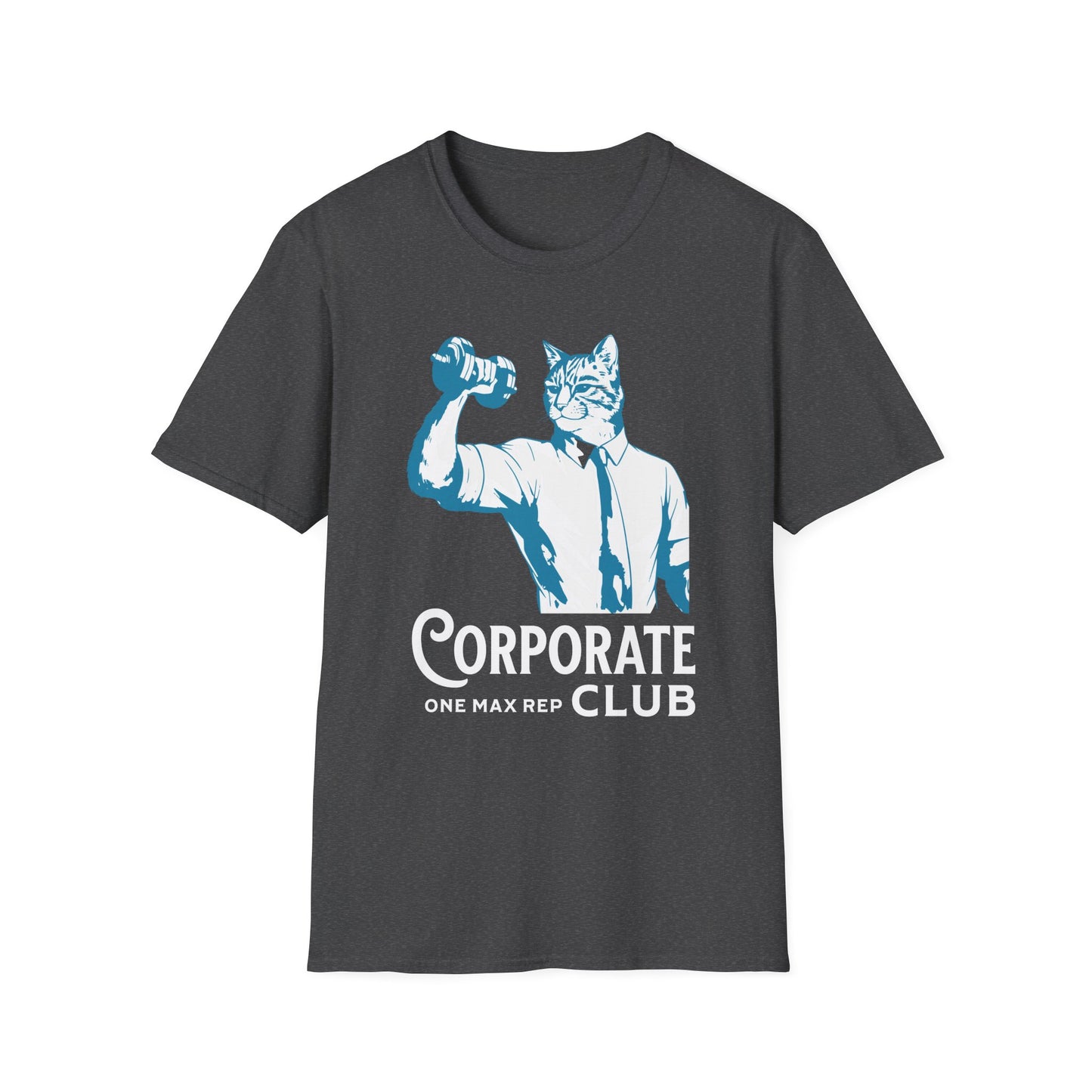 Unisex T-Shirt Powerlifting Corporate Cats 1 Rep Max Club