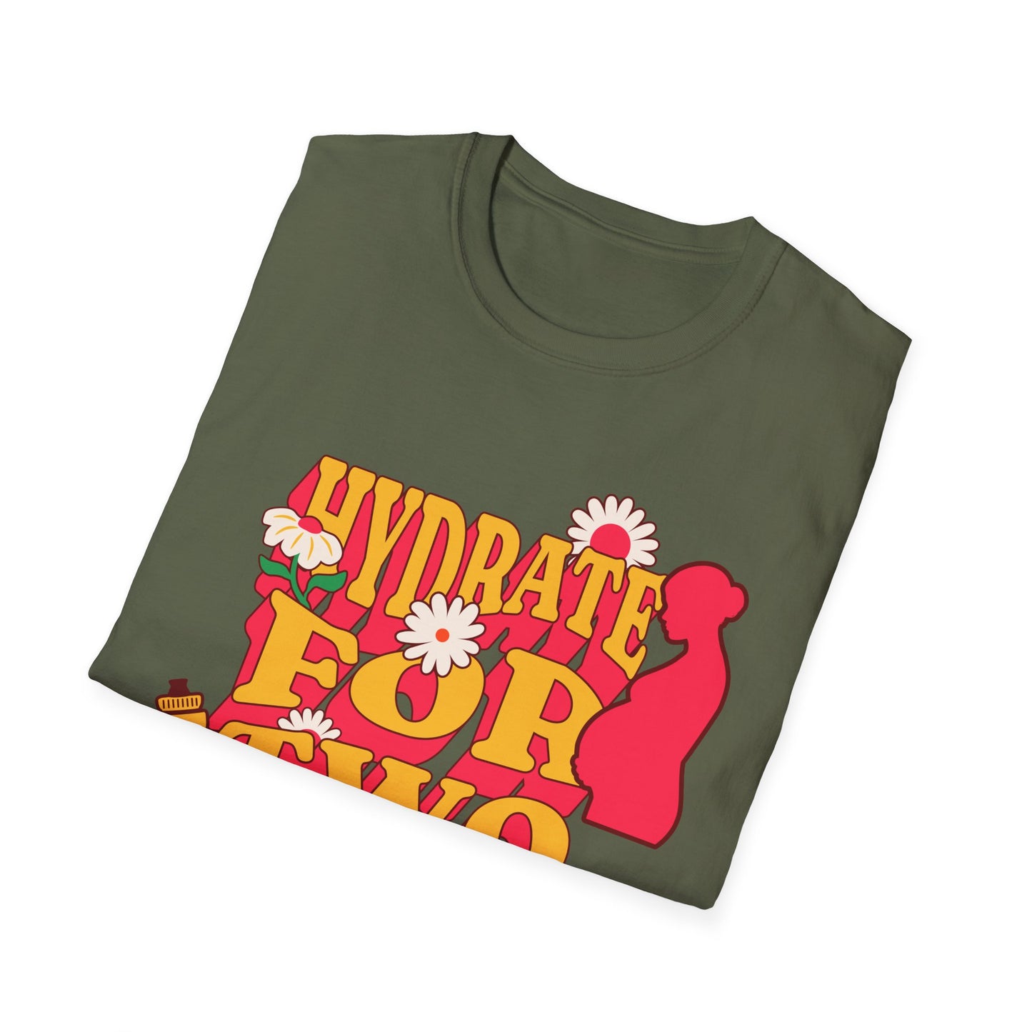 Maternity Fitness T-Shirt | Hydrate for Two Pre/Postnatal