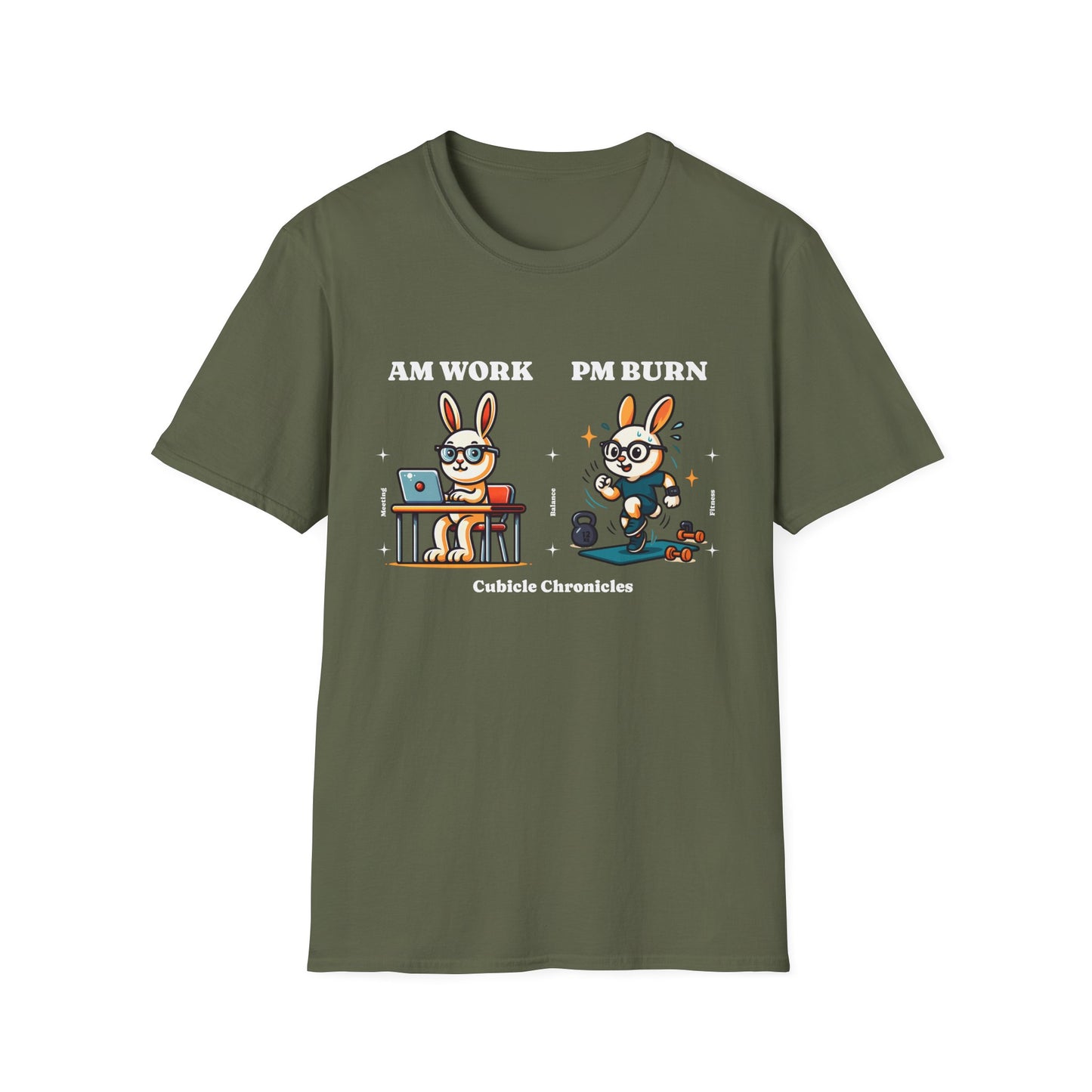 Corporate Fitness T-Shirt - HIIT AM Work PM Burn