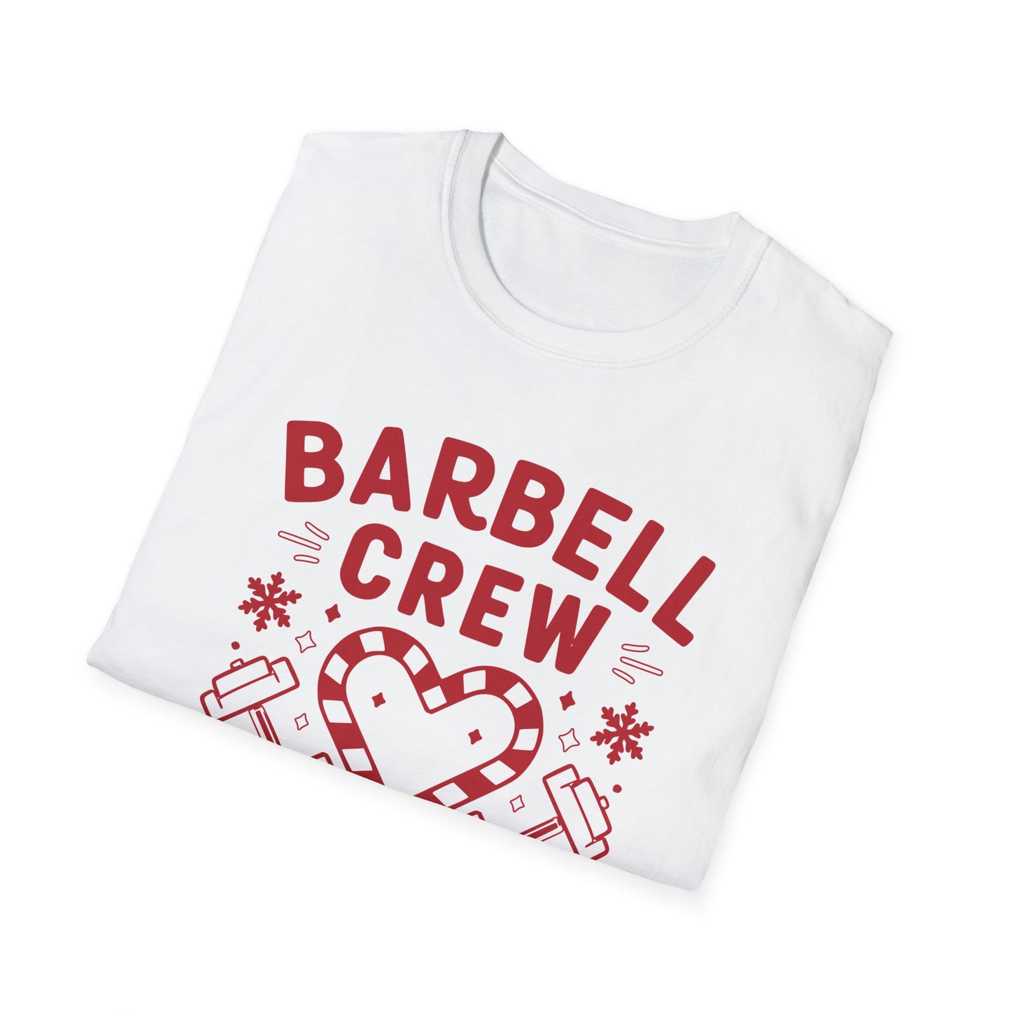 Christmas Barbell Crew Fitness T-shirt