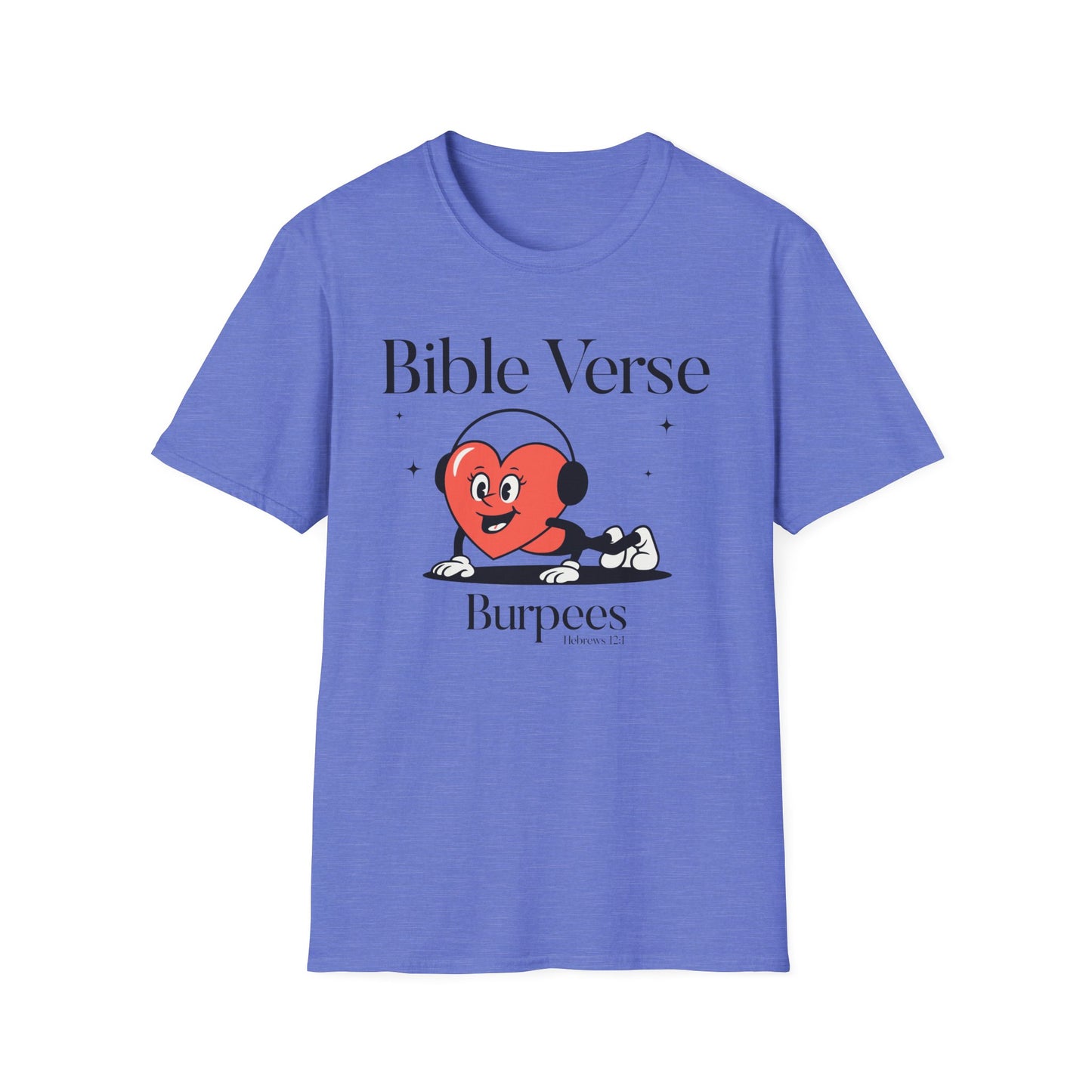 Faith-Based Fitness T-Shirt - Bible Verse Burpees