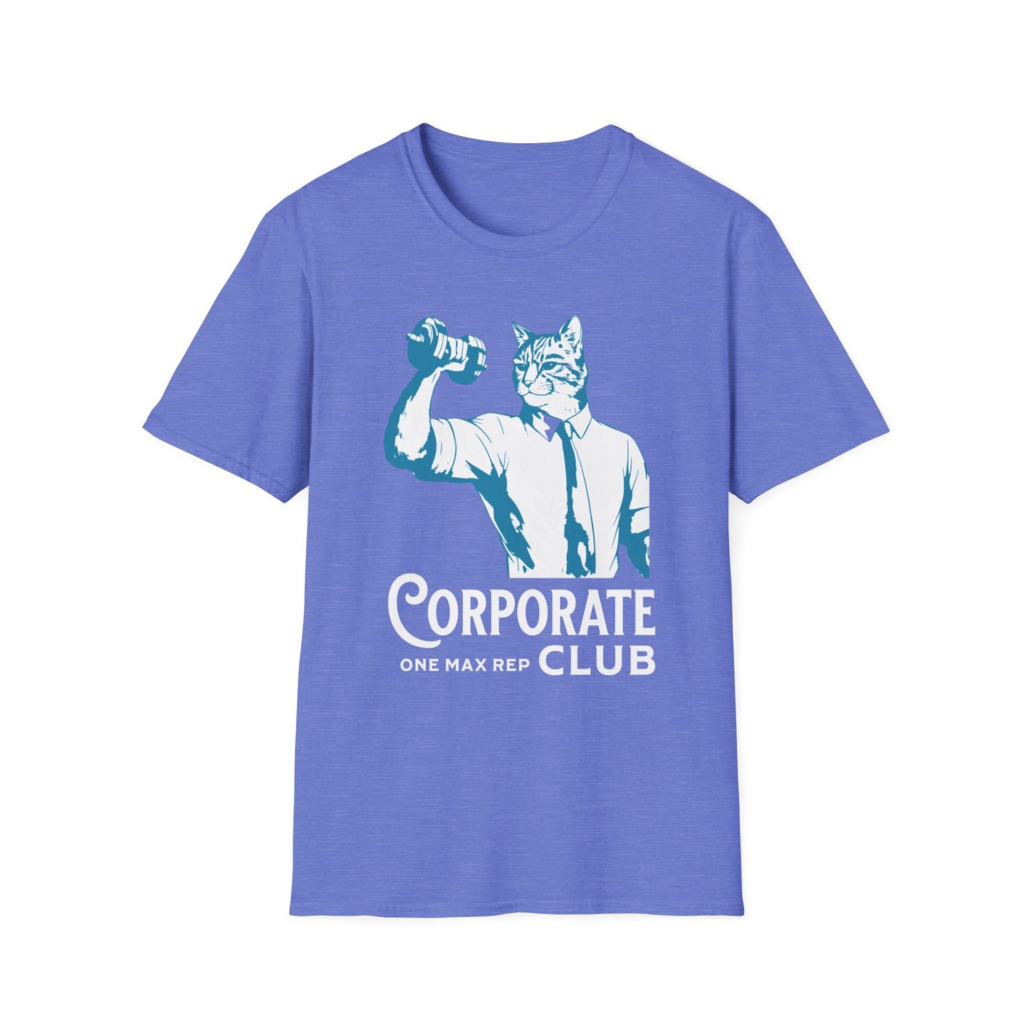 Unisex T-Shirt Powerlifting Corporate Cats 1 Rep Max Club