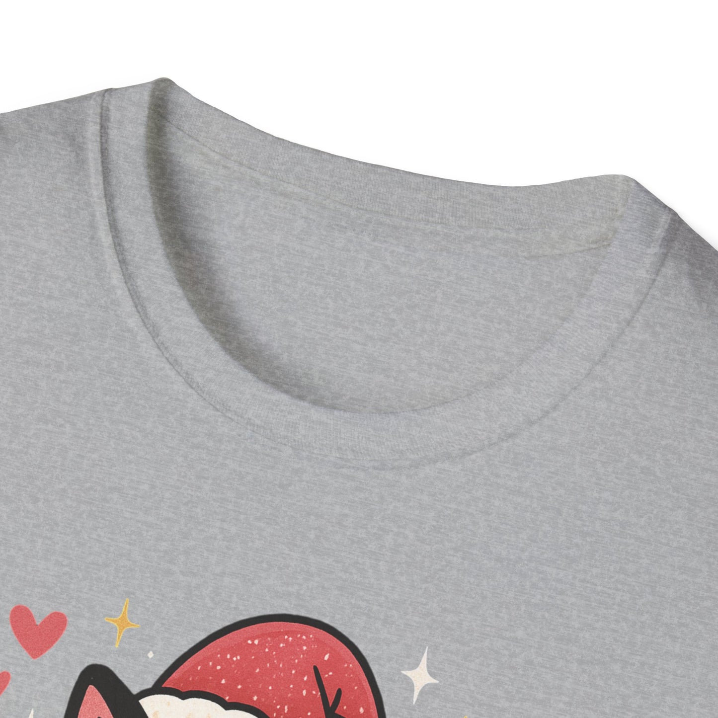 Meowy Christmas Cat Fitness T-shirt