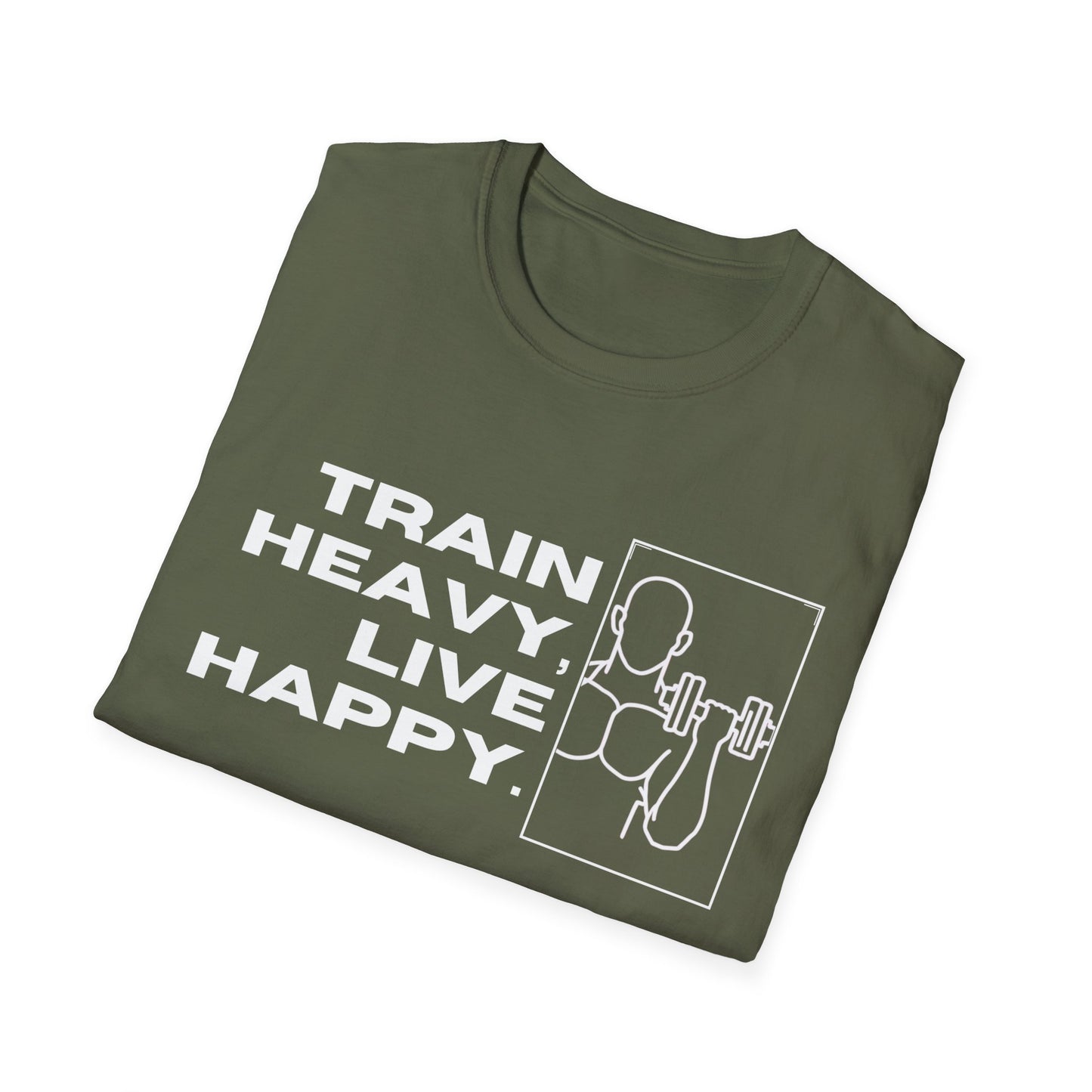 Train Heavy Live Happy Gym T-shirt