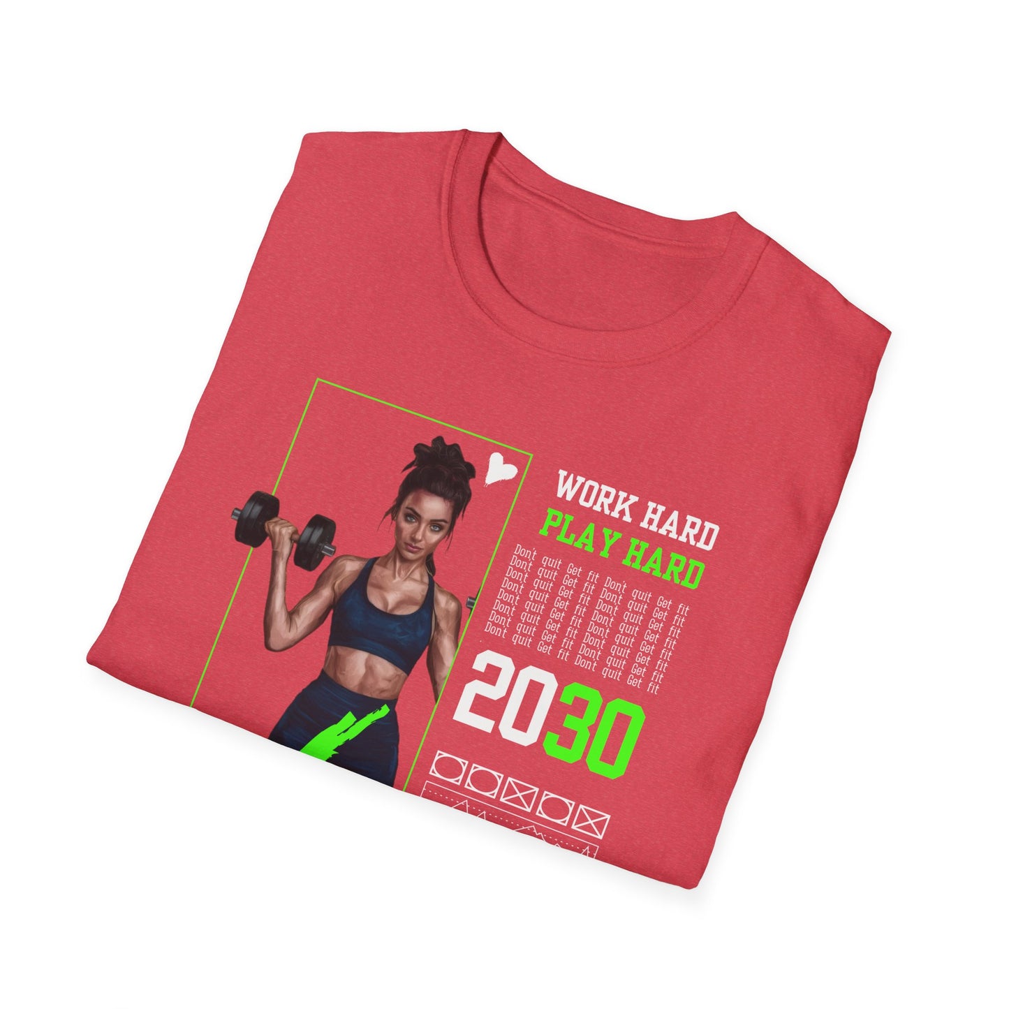 Work Hard Play Hard Gym Workout T-Shirt