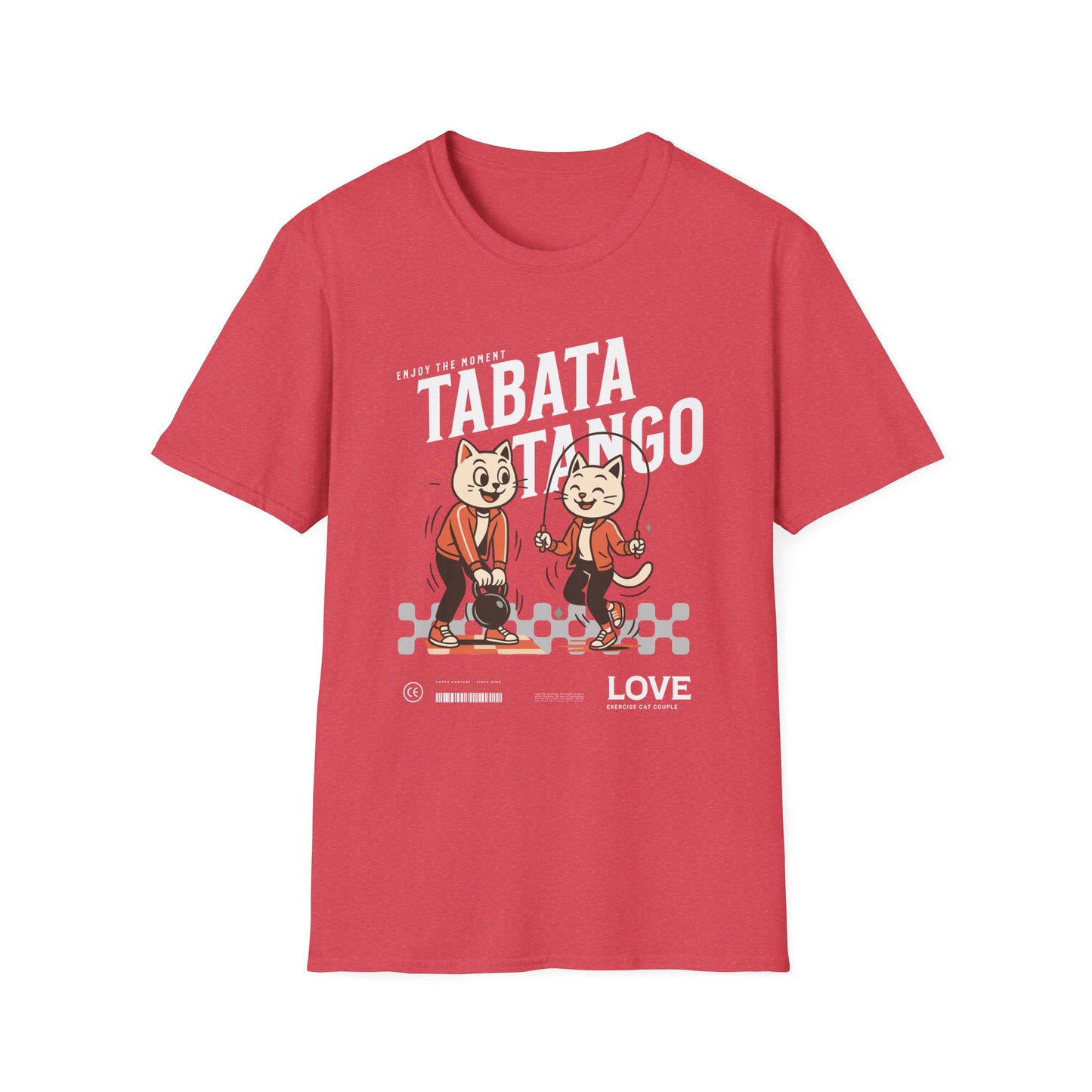 HIIT Tabata Tango Couples Fitness T-Shirt