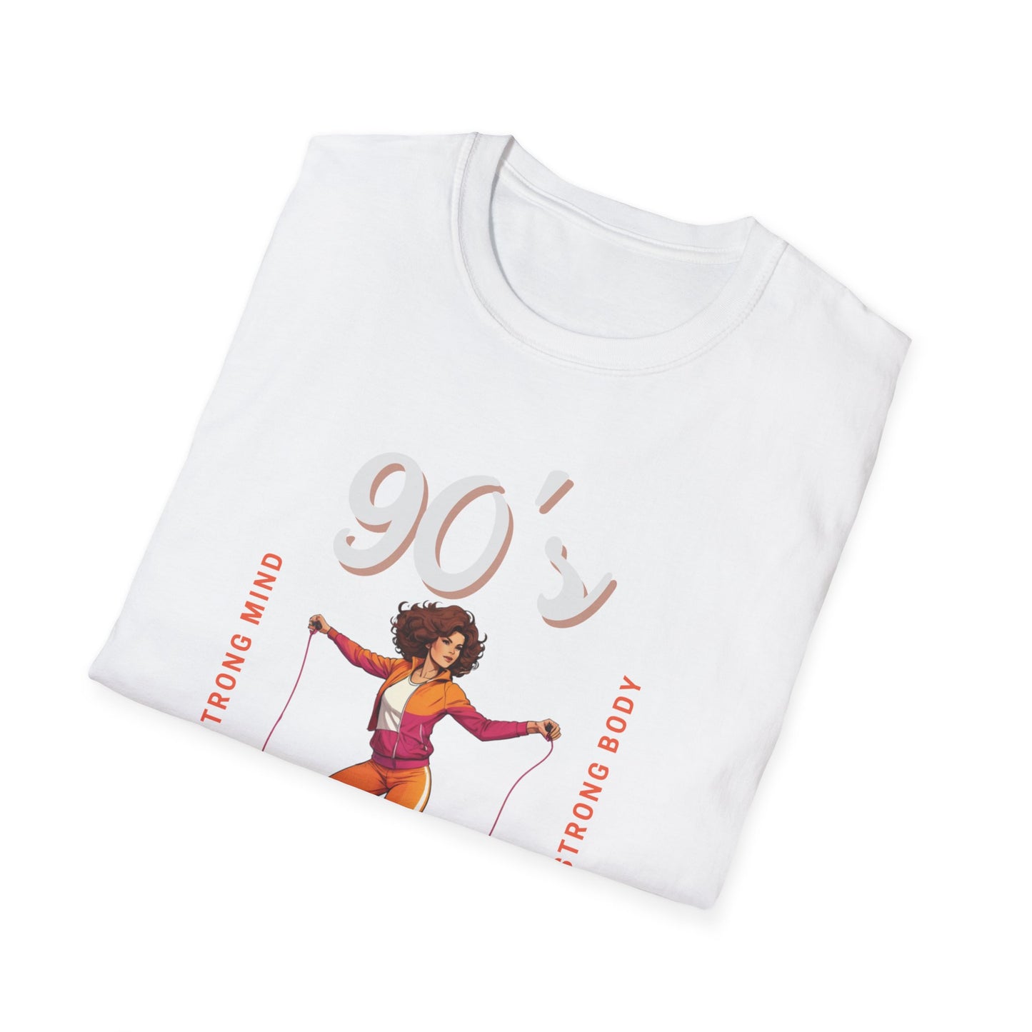 90's Workout Strong Mind Strong Body Gym T-shirt