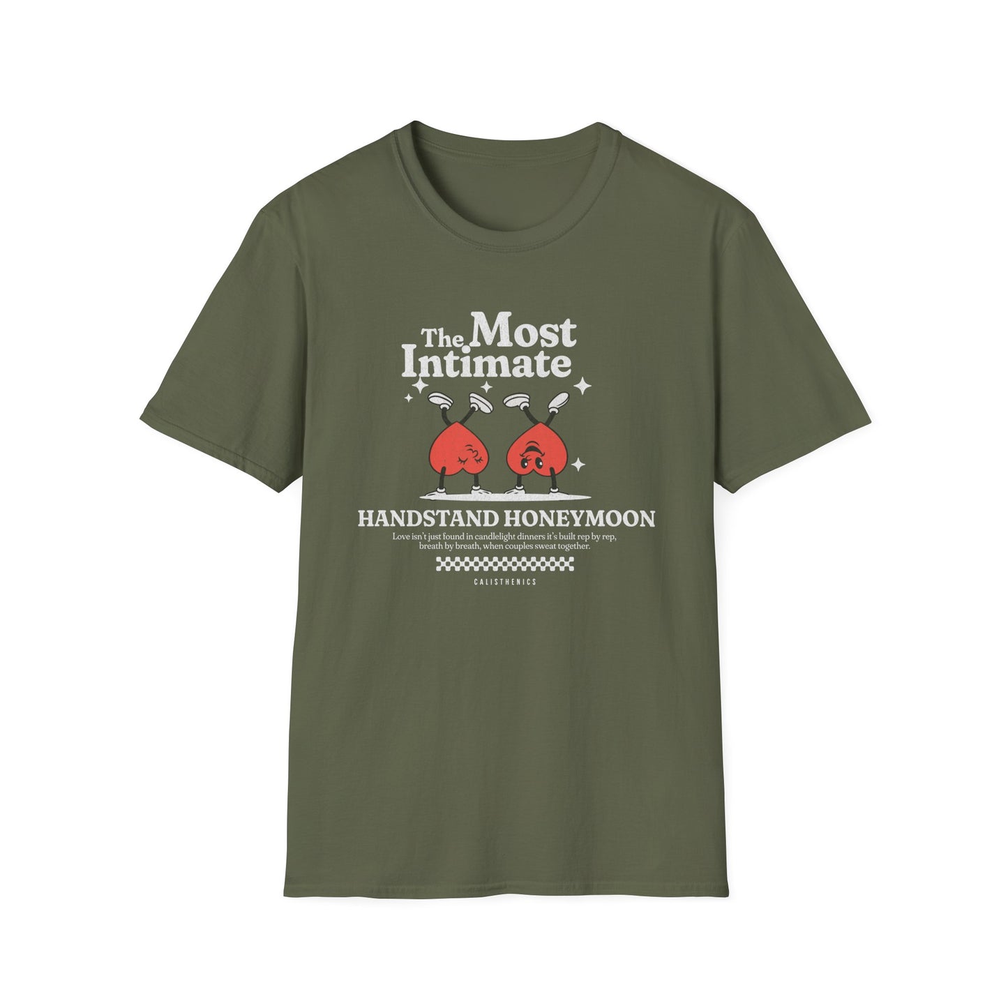 Couples Fitness T-Shirt - Calisthenics Handstand Honeymoon
