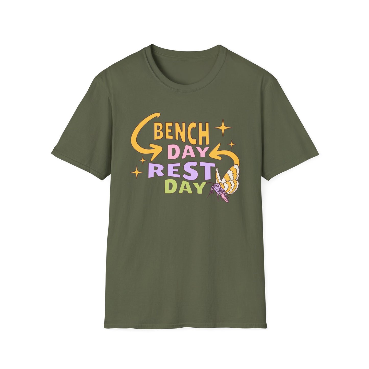 Powerlifting Bench Day Rest Day Genz Millenial Fitness T-Shirt