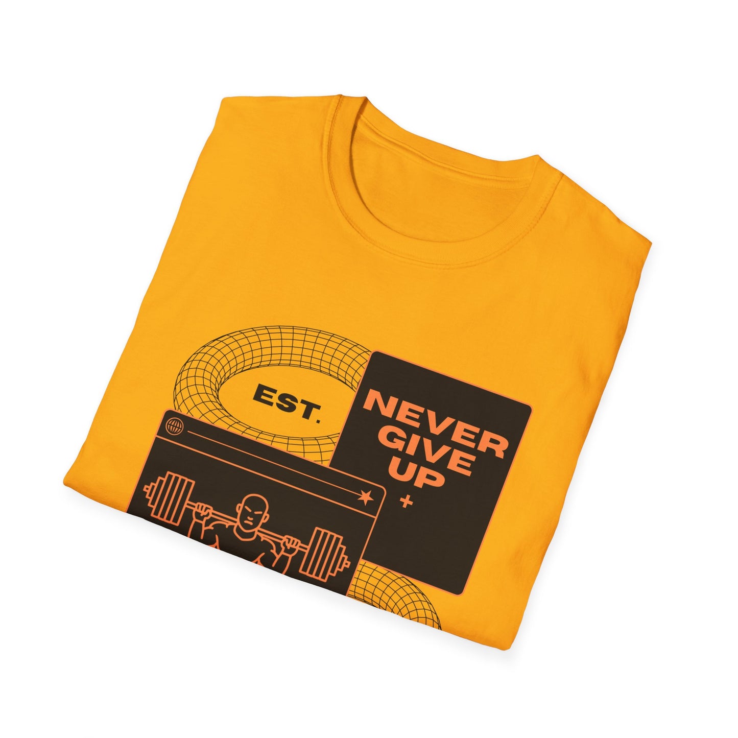 Never Give Up Est. 2025 Gym T-shirt