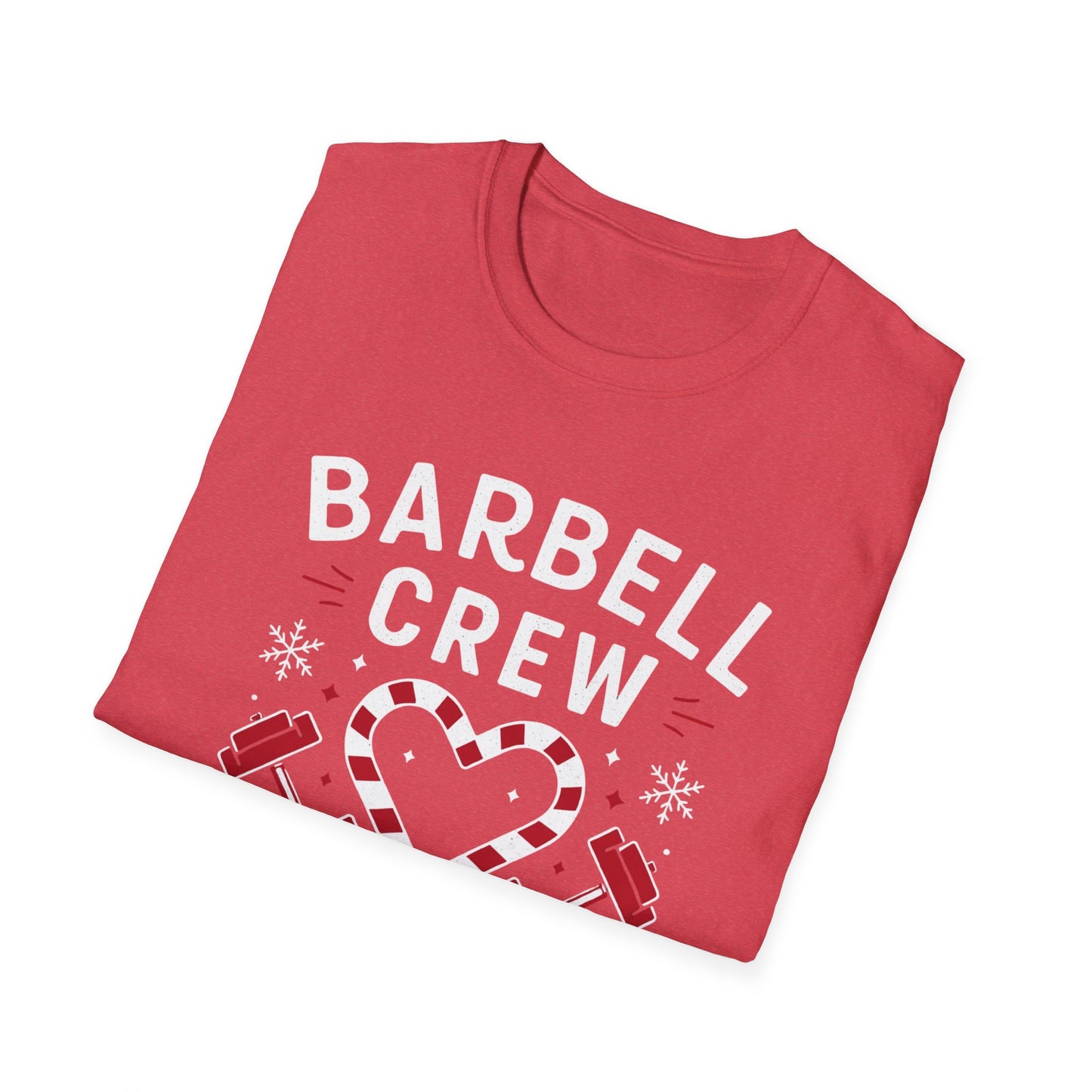 Christmas Barbell Crew Fitness T-shirt