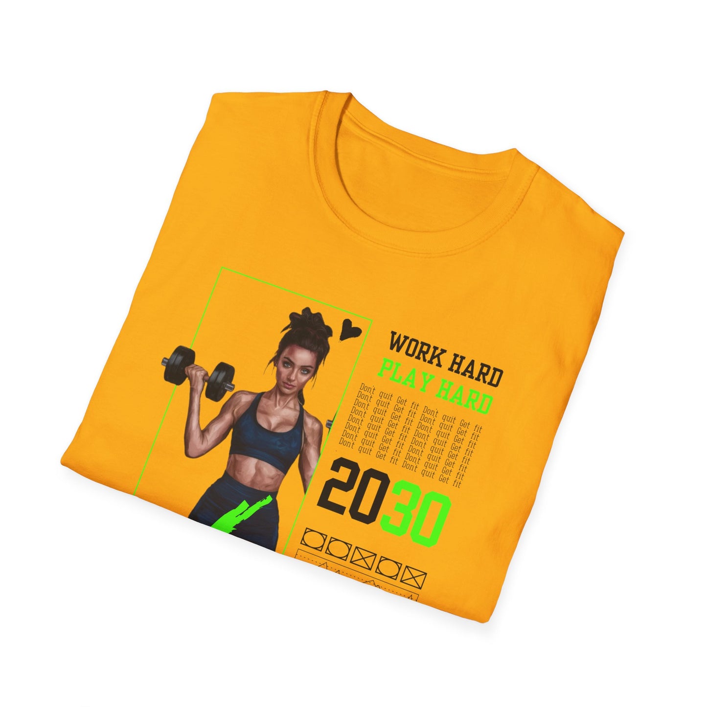 Work Hard Play Hard Gym Workout T-Shirt