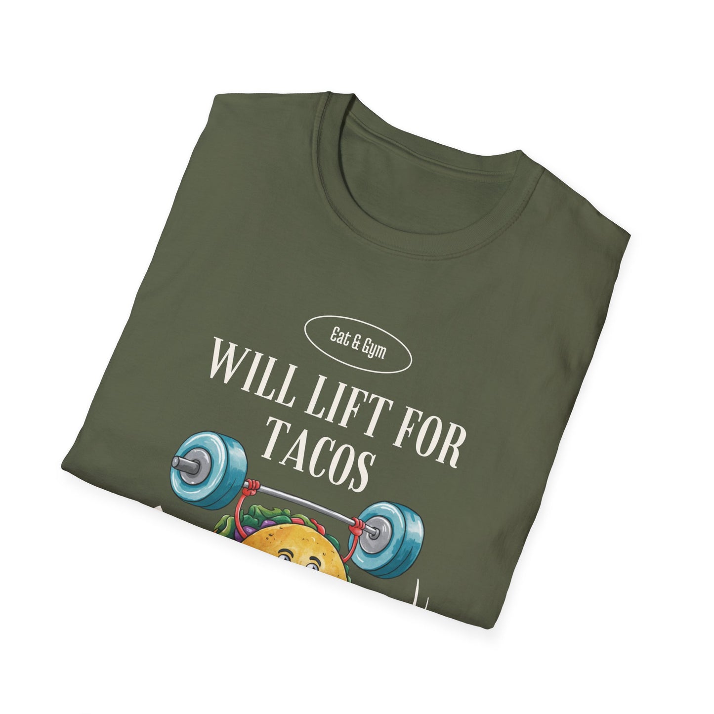 Will Lift for Tacos Gym T-shirt