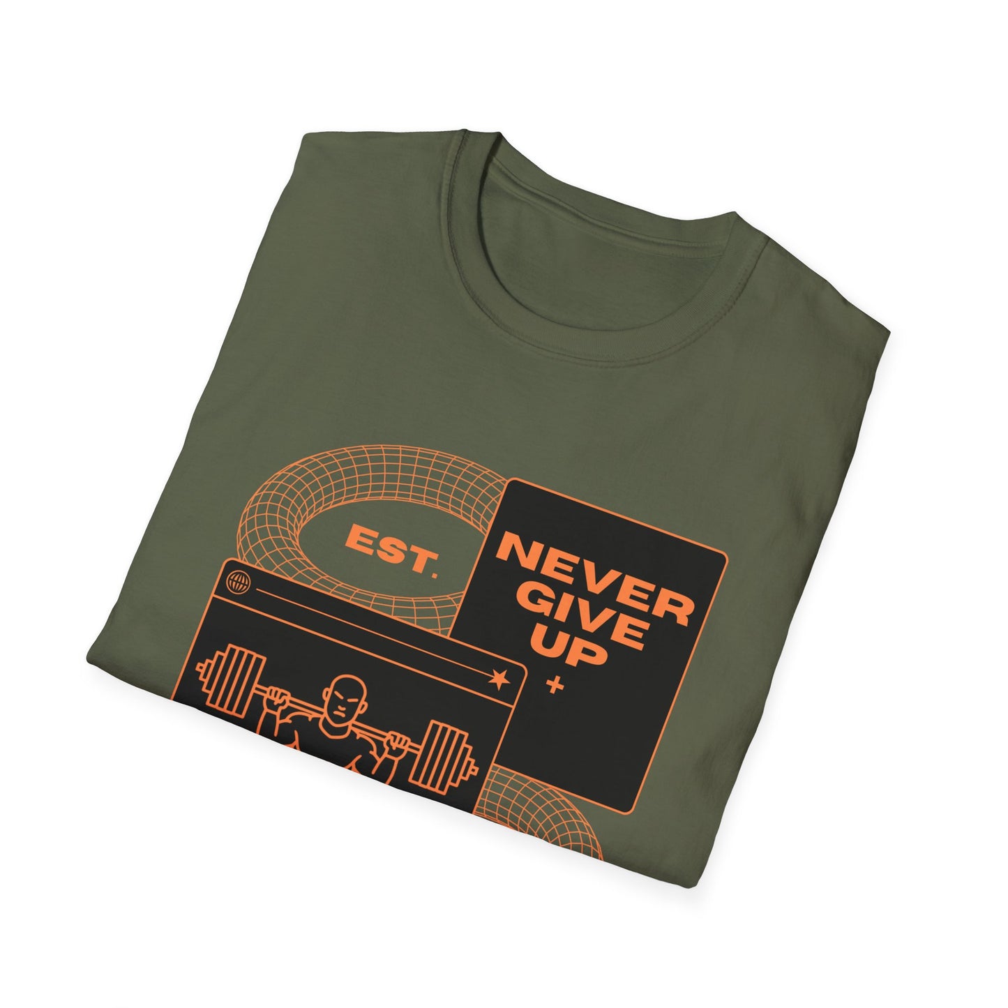 Never Give Up Est. 2025 Gym T-shirt