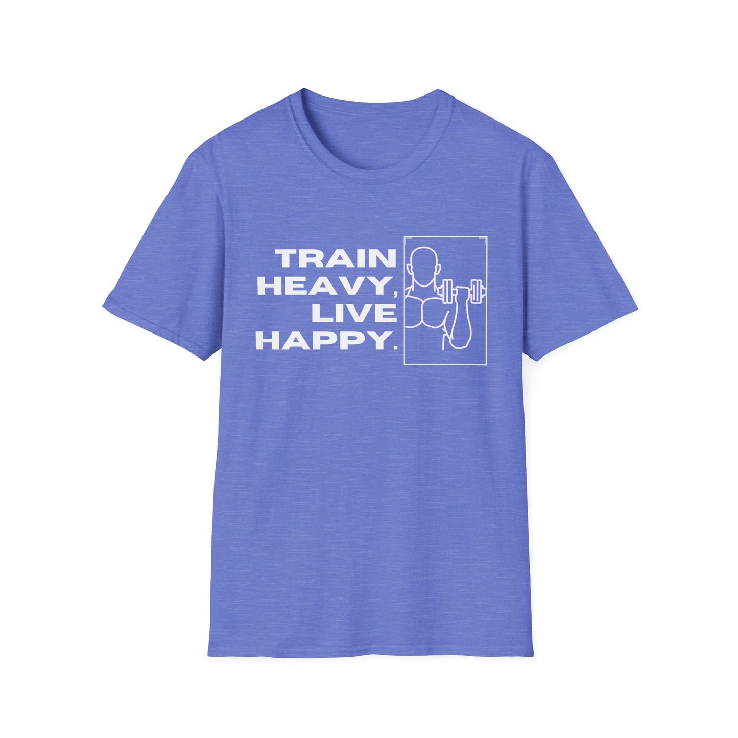 Train Heavy Live Happy Gym T-shirt