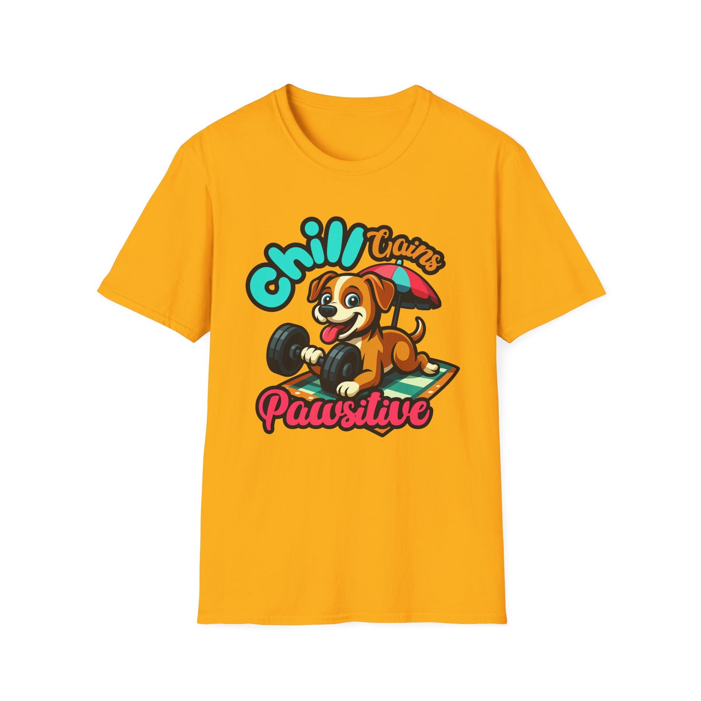 Chill Gains of Workout & Worship - Faith-Based Fitness T-Shirt 2