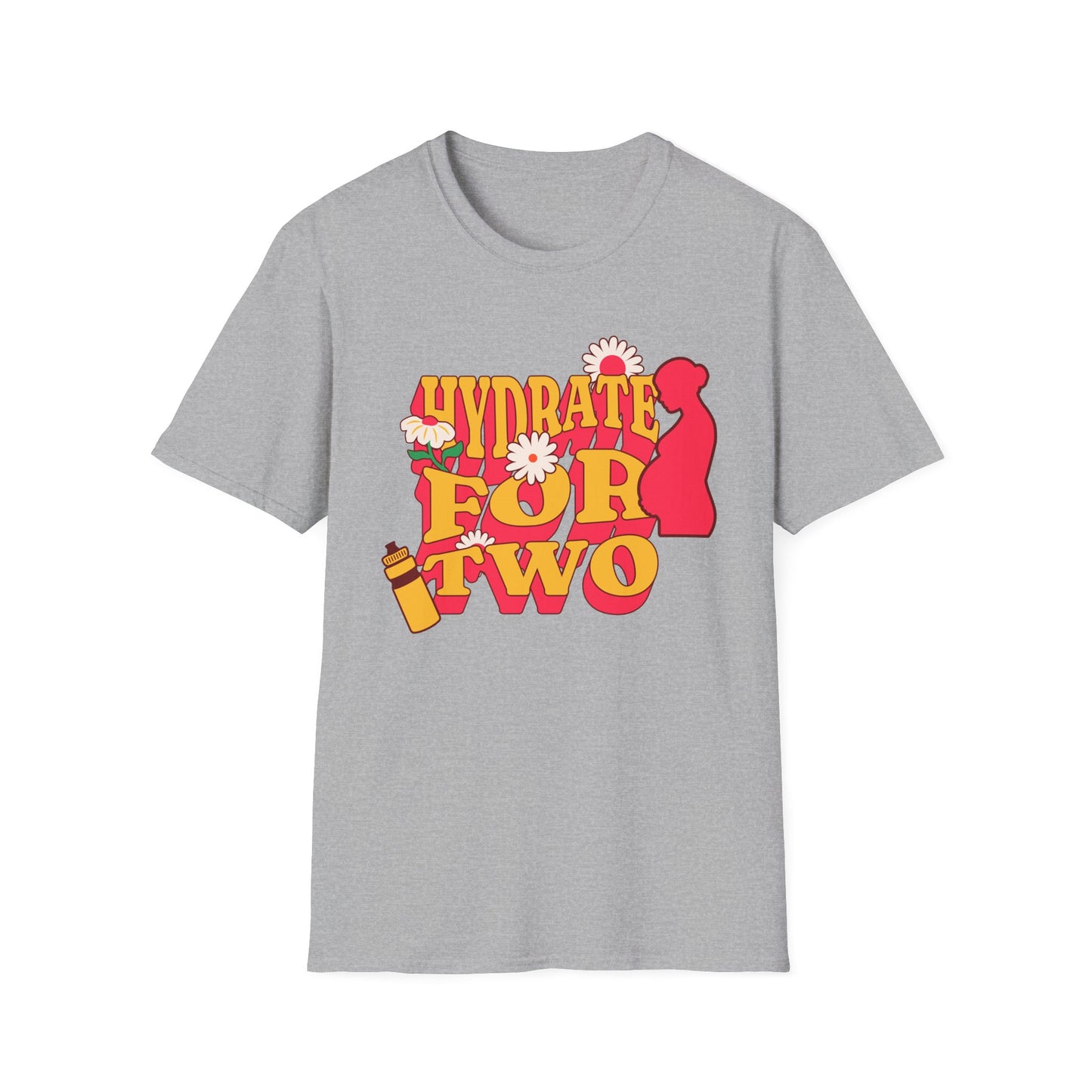 Maternity Fitness T-Shirt | Hydrate for Two Pre/Postnatal
