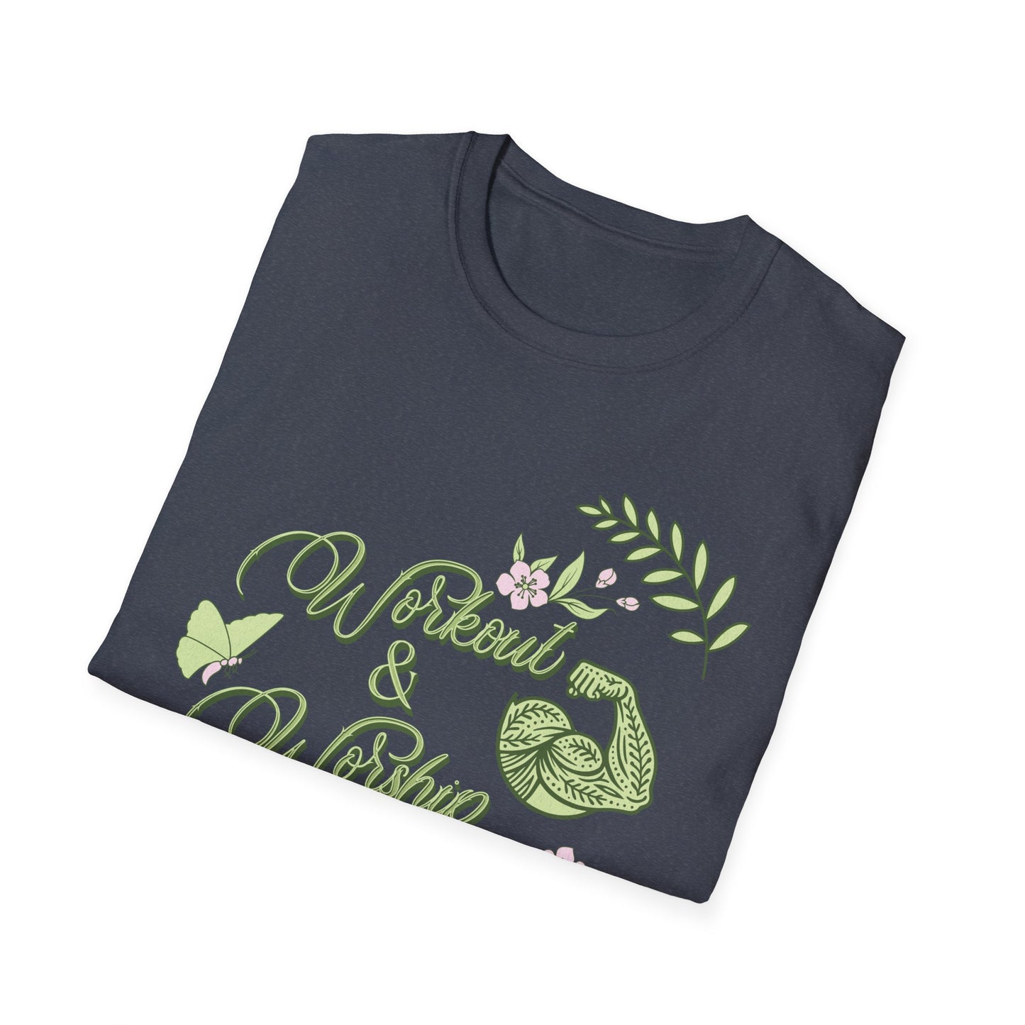Workout & Worship - Faith-Based Fitness T-Shirt