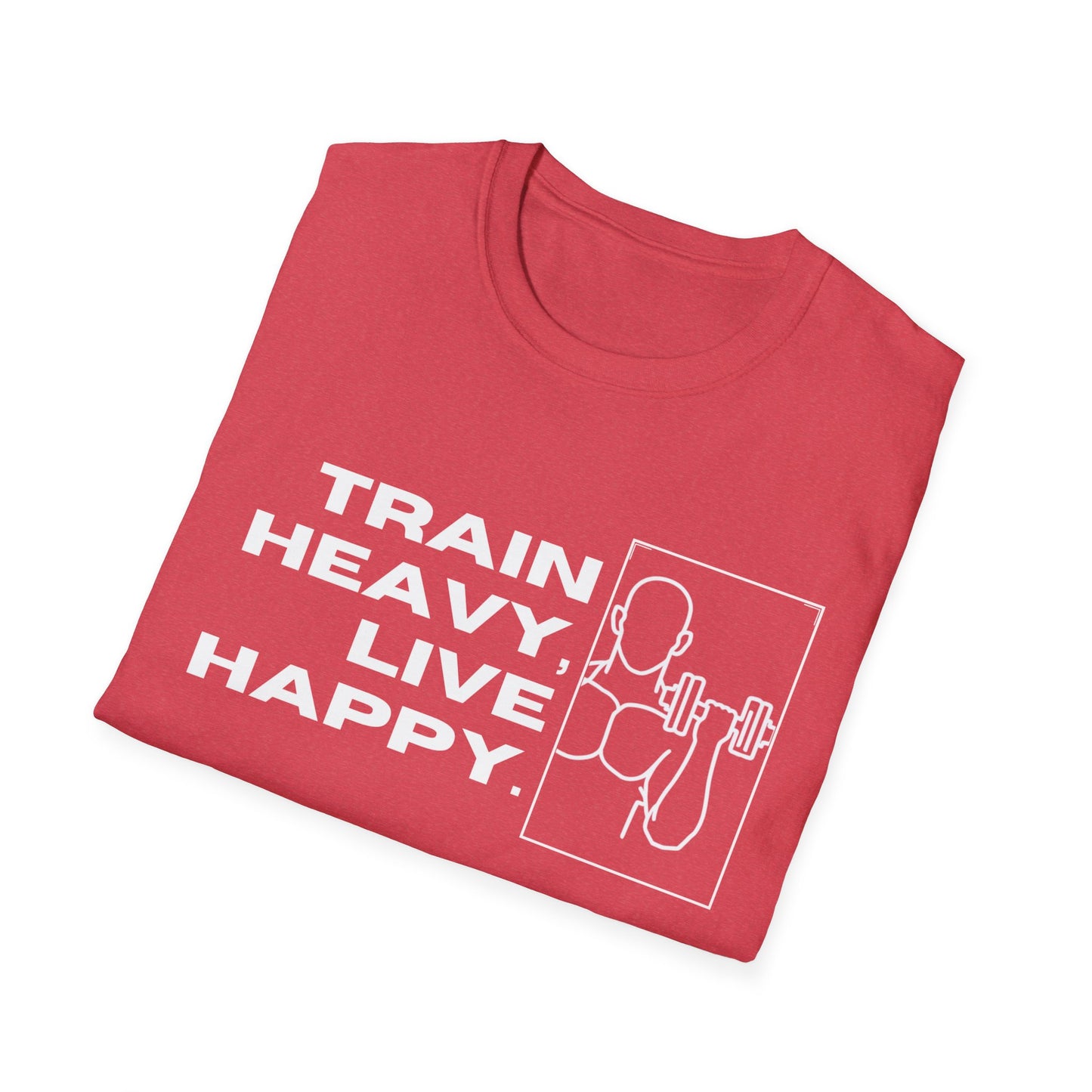 Train Heavy Live Happy Gym T-shirt