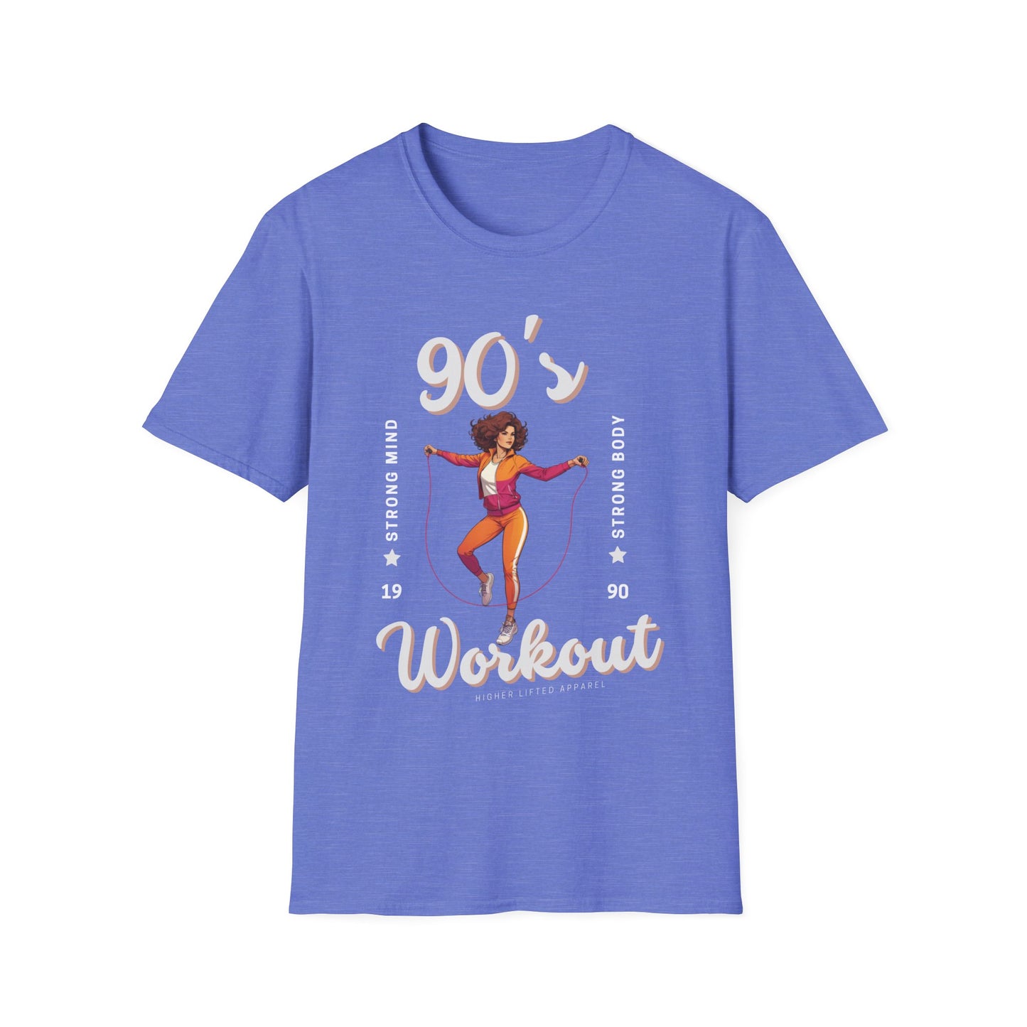 90's Workout Strong Mind Strong Body Gym T-shirt