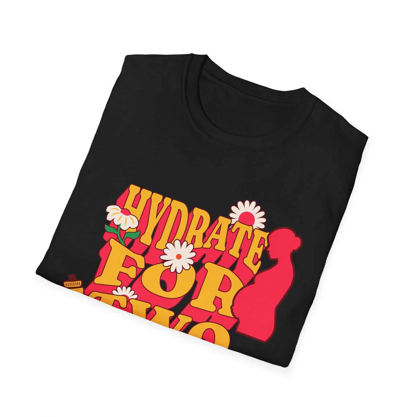 Maternity Fitness T-Shirt | Hydrate for Two Pre/Postnatal