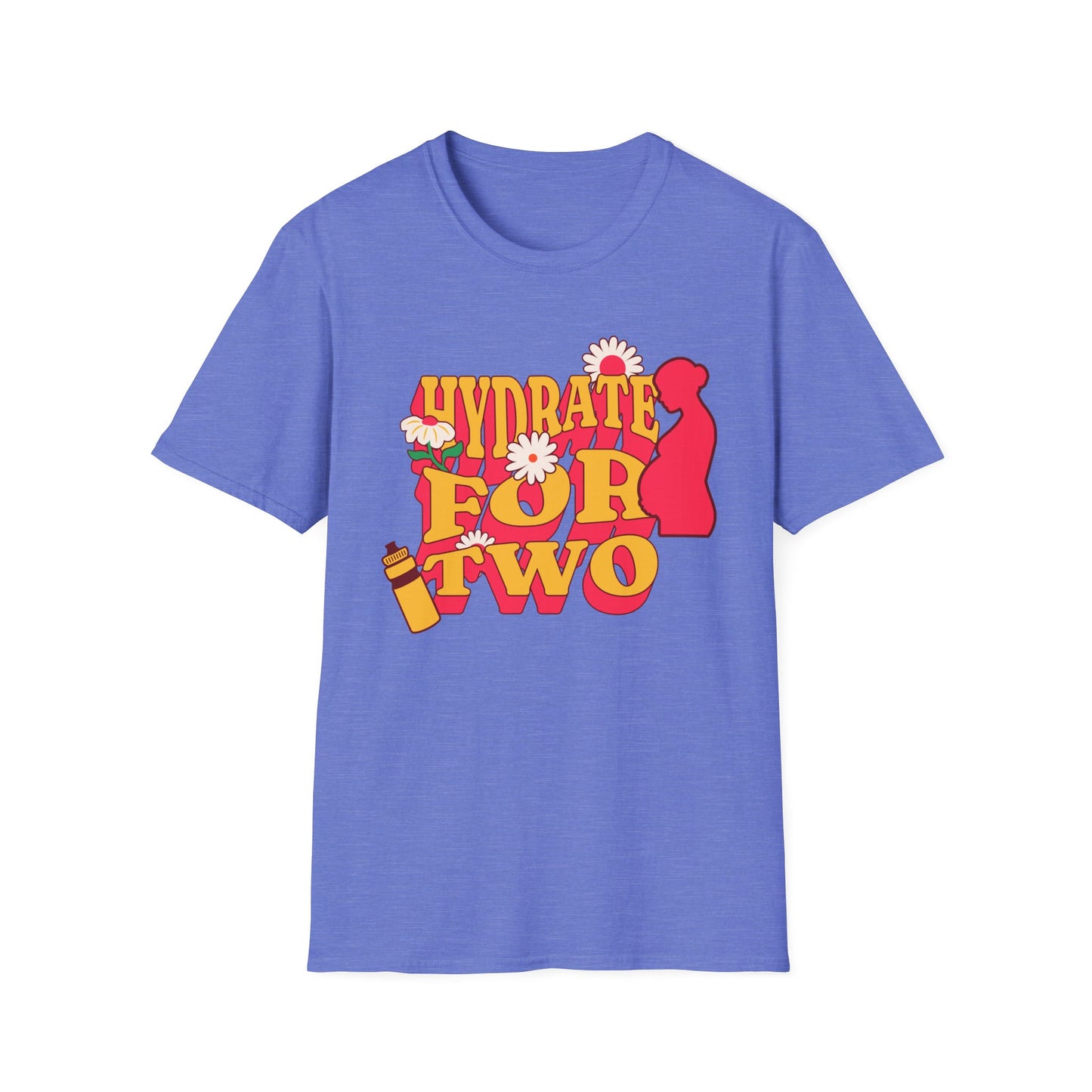 Maternity Fitness T-Shirt | Hydrate for Two Pre/Postnatal