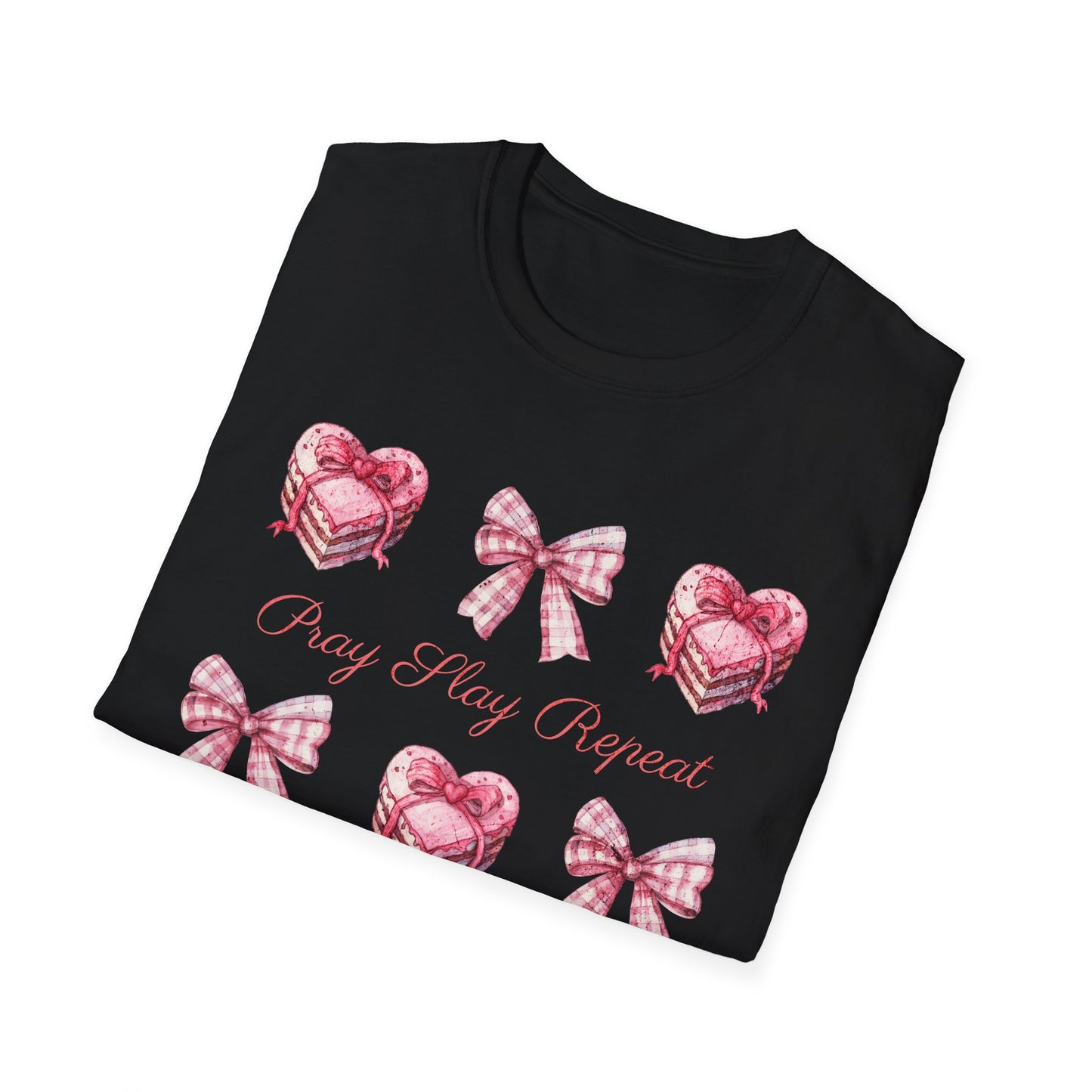 Pray Slay Repeat Faith-Based Fitness T-Shirt