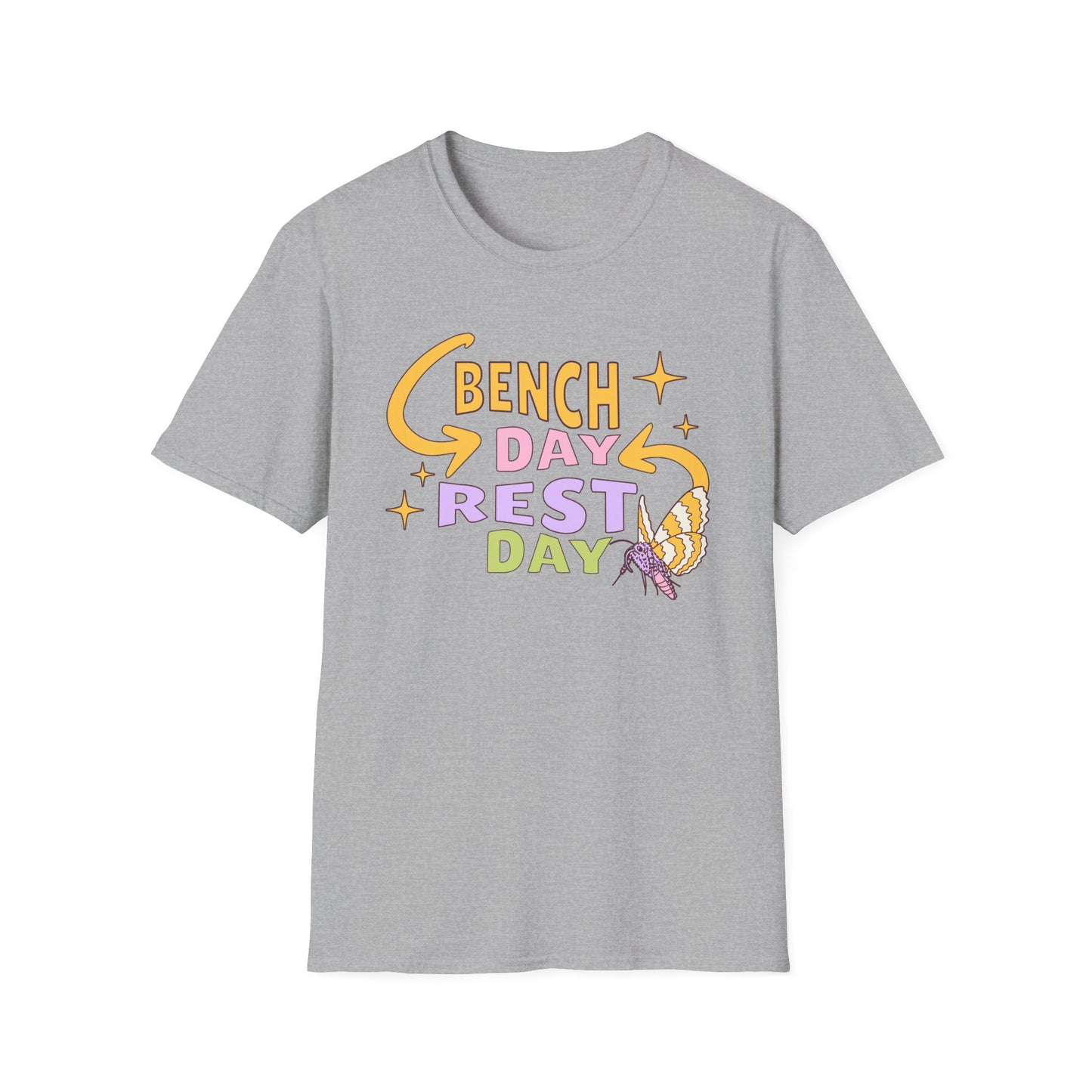 Powerlifting Bench Day Rest Day Genz Millenial Fitness T-Shirt