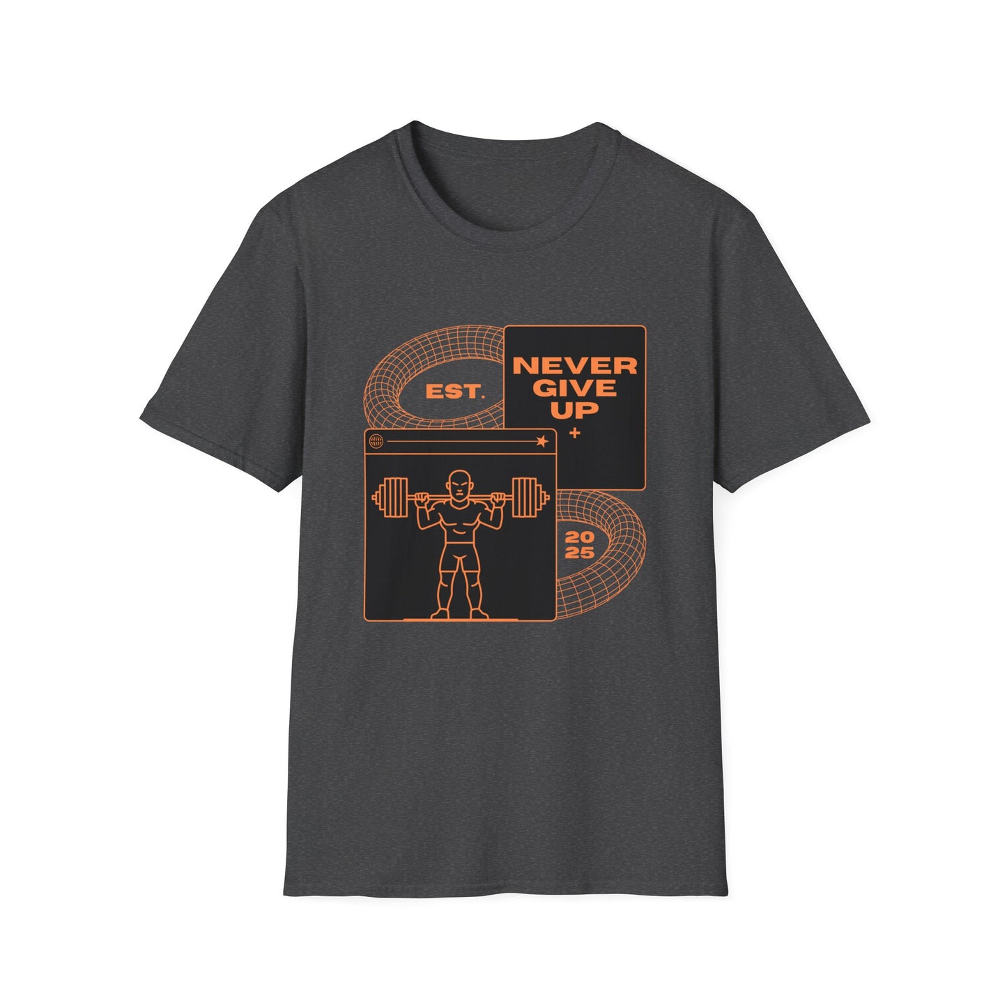 Never Give Up Est. 2025 Gym T-shirt