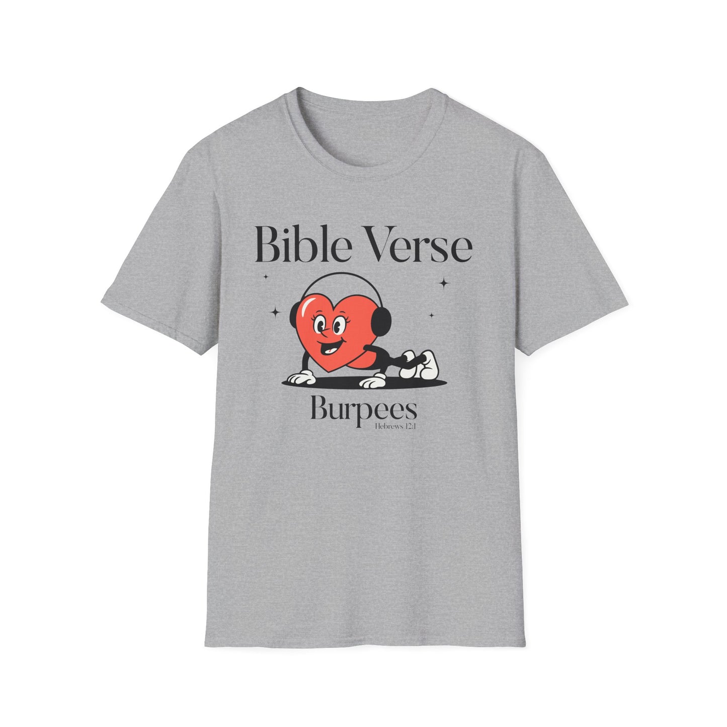 Faith-Based Fitness T-Shirt - Bible Verse Burpees