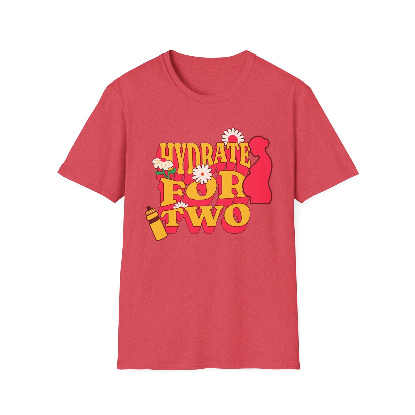 Maternity Fitness T-Shirt | Hydrate for Two Pre/Postnatal