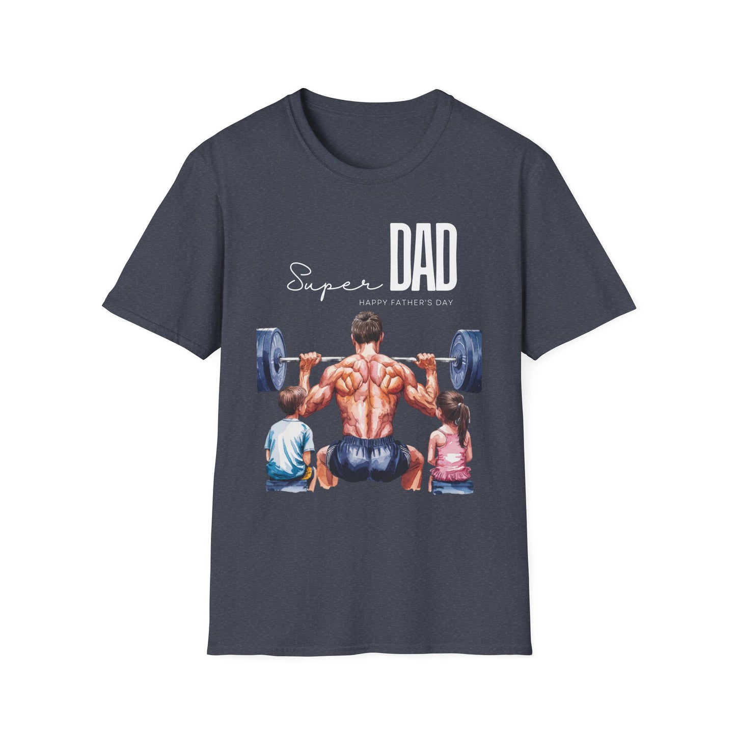 Super Dad Happy Father's Day Gym T-shirt