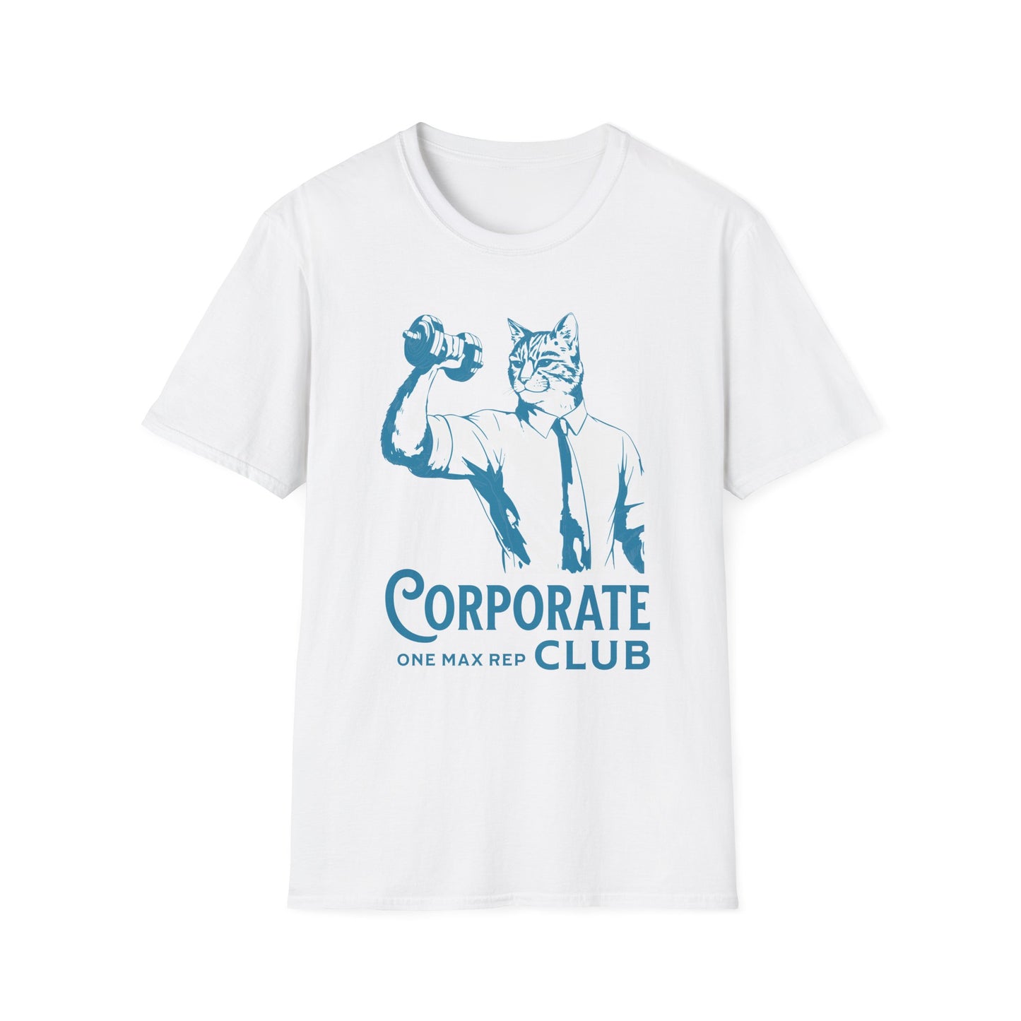 Unisex T-Shirt Powerlifting Corporate Cats 1 Rep Max Club