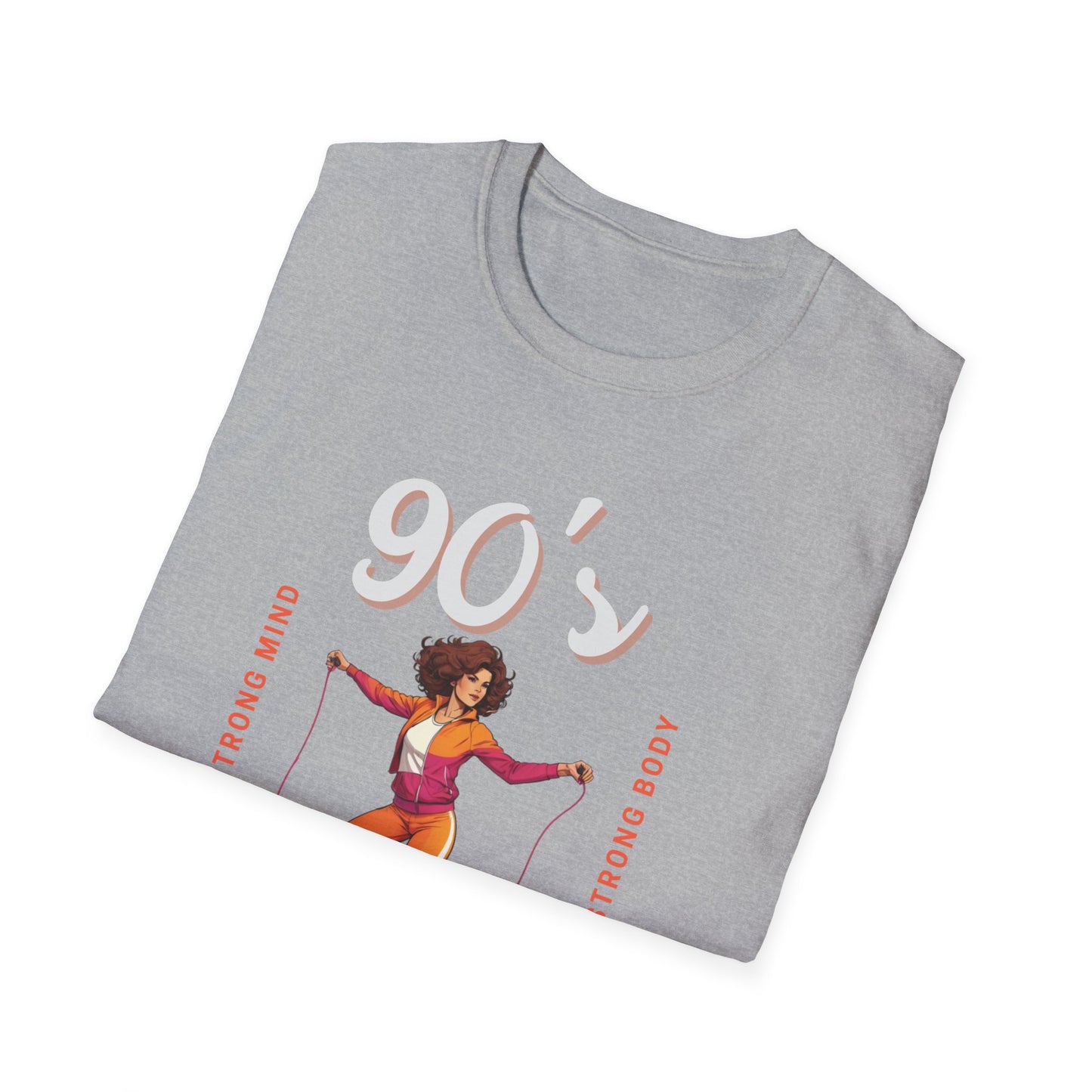 90's Workout Strong Mind Strong Body Gym T-shirt