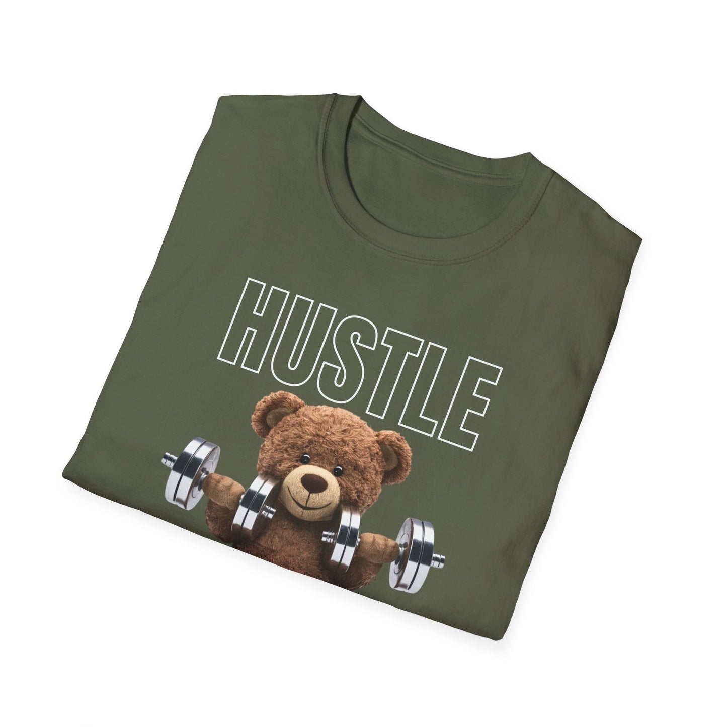Hustle Muscle Bear Gym T-shirt
