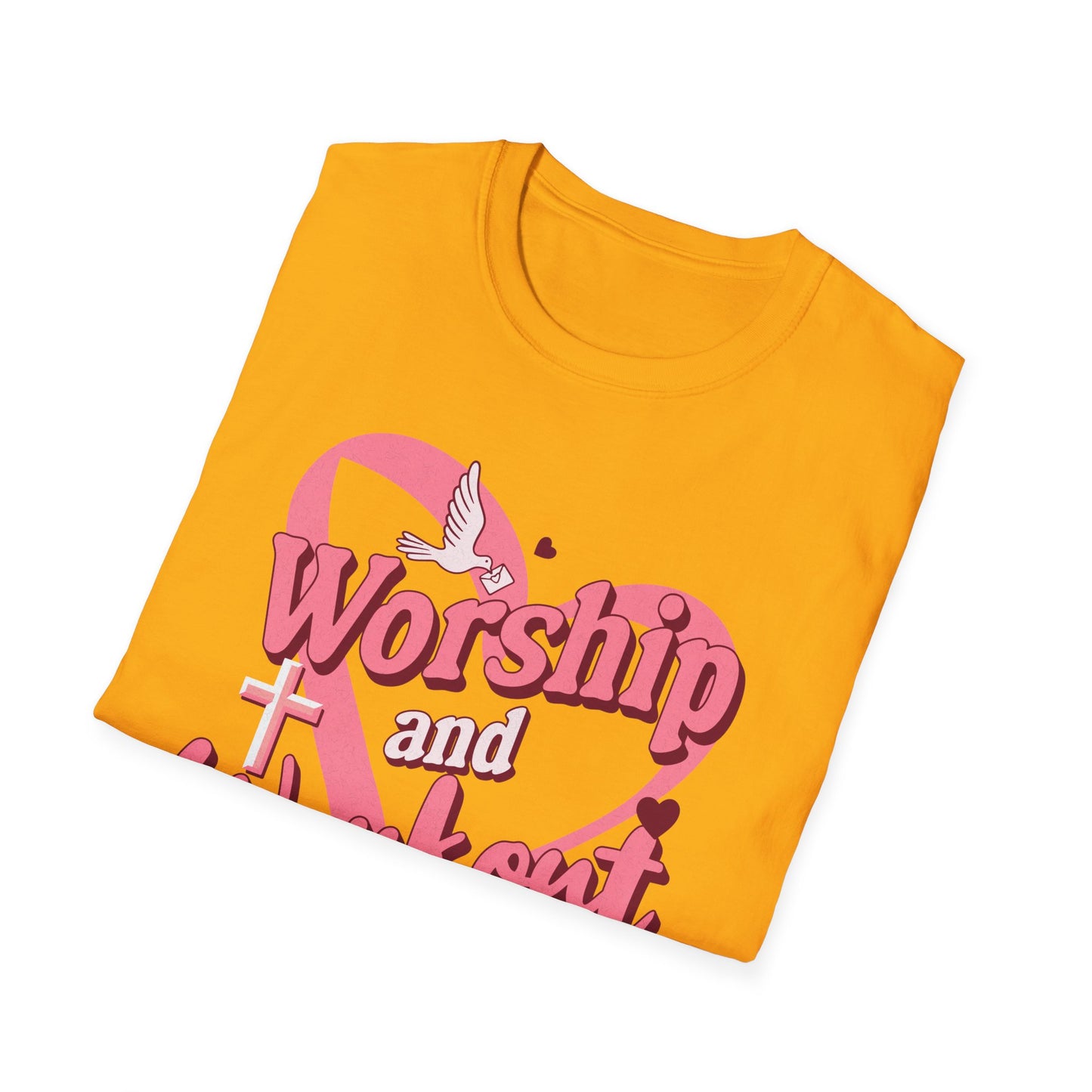 Workout & Worship - Faith-Based Fitness T-Shirt 2