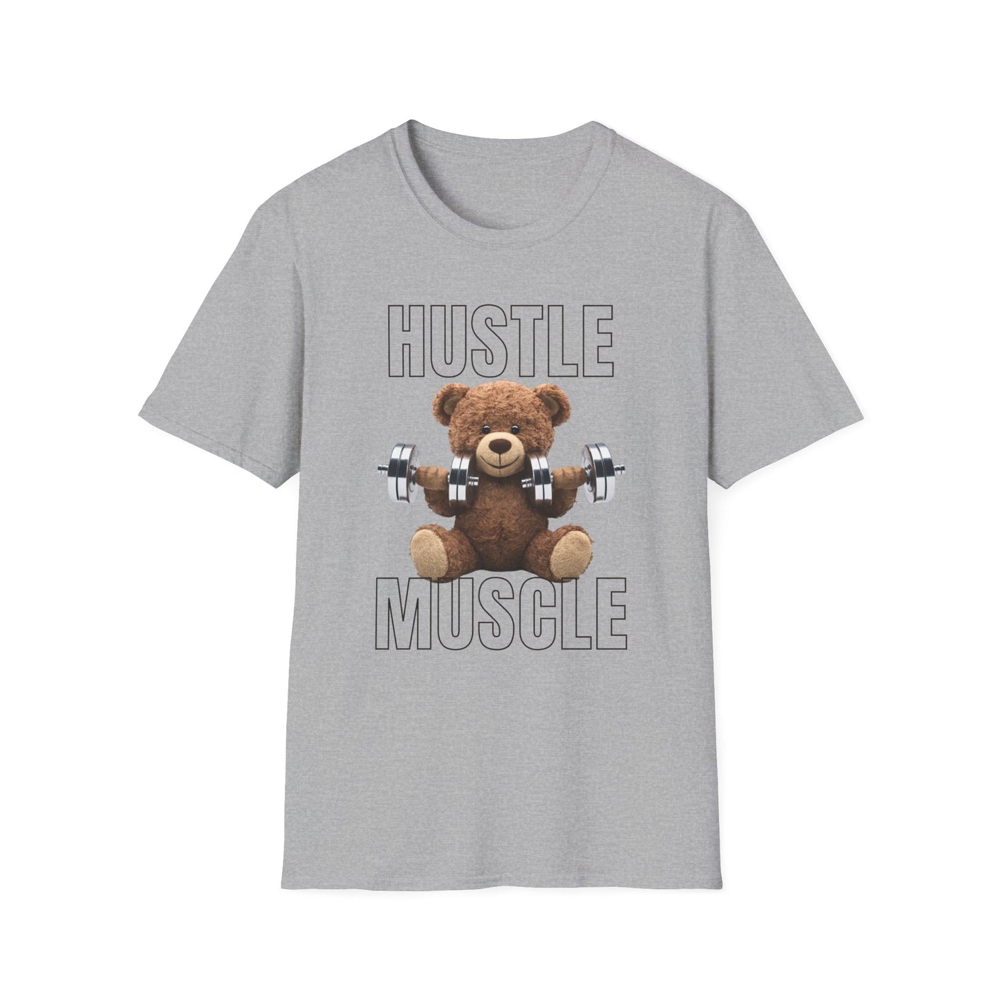 Hustle Muscle Bear Gym T-shirt